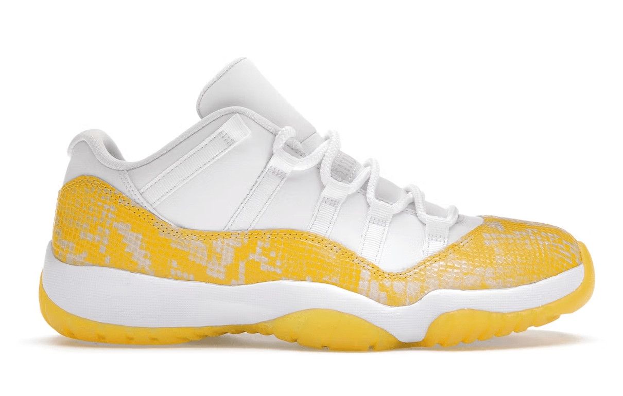 Nike 11 Retro Low Yellow Snakeskin (W) Size US 11.5 / IT 41.5 - 1 Preview