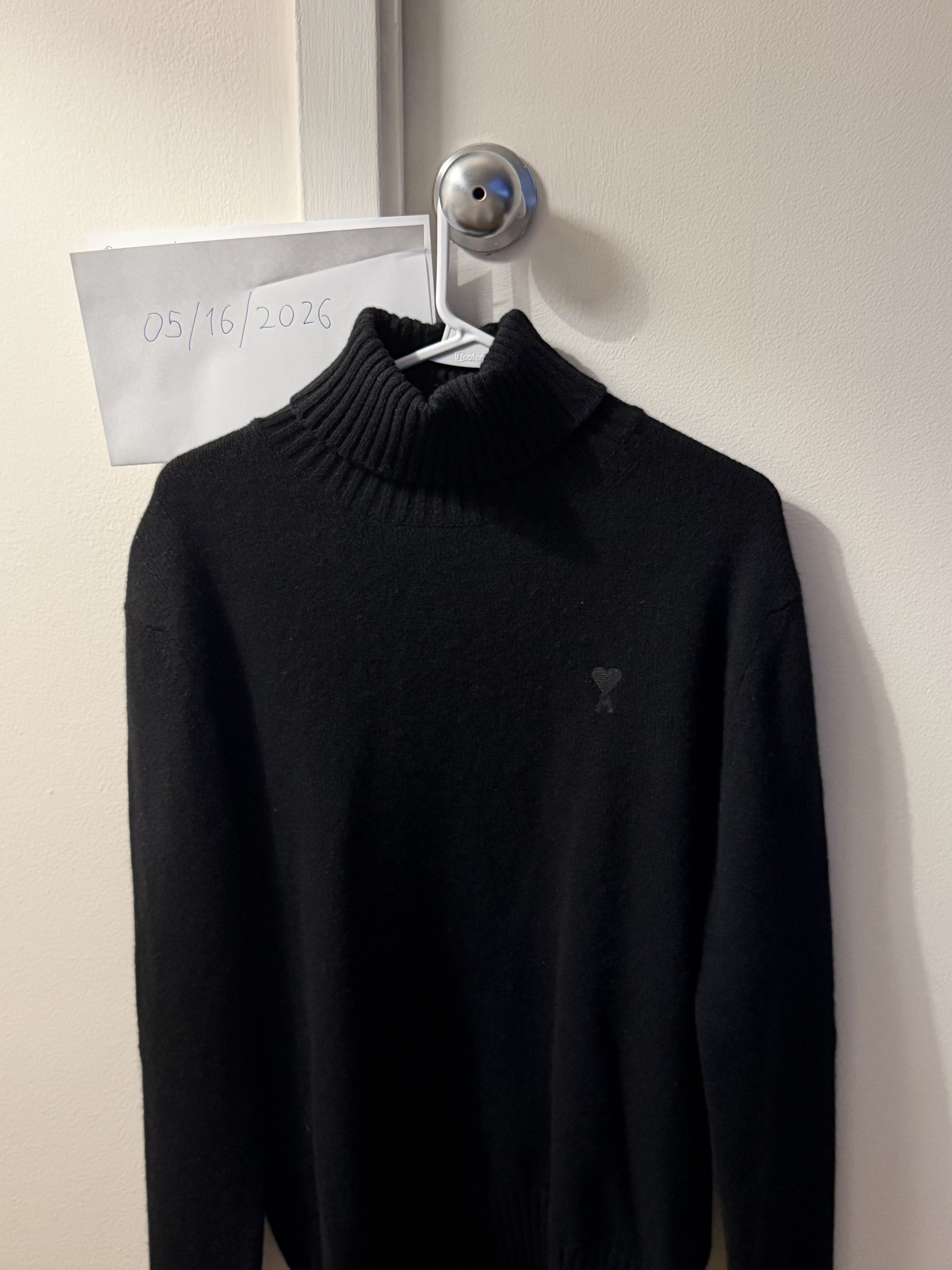 AMI AMI Paris Black Turtleneck Knit Sweater Size S Size US S / EU 44-46 / 1 - 8 Thumbnail