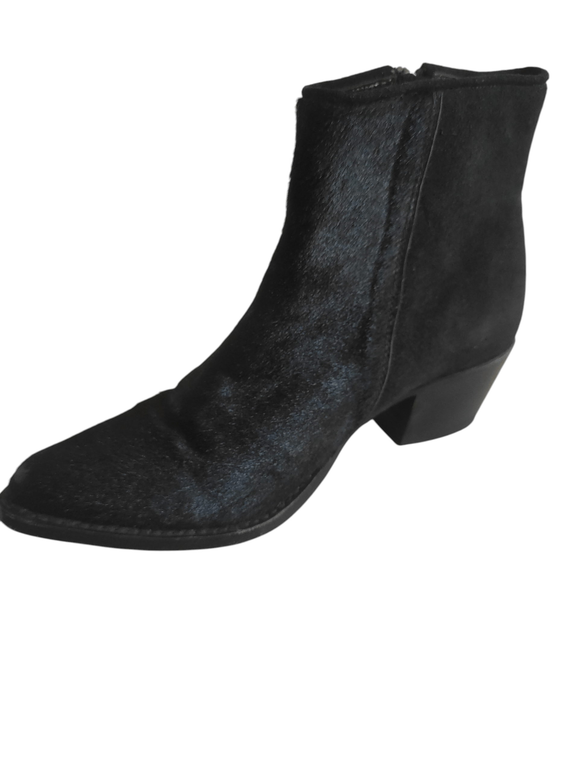 Other Sendra Cowboy Boots Black Suede Leather Ankle Boots Size US 6 / IT 36 - 1 Thumbnail