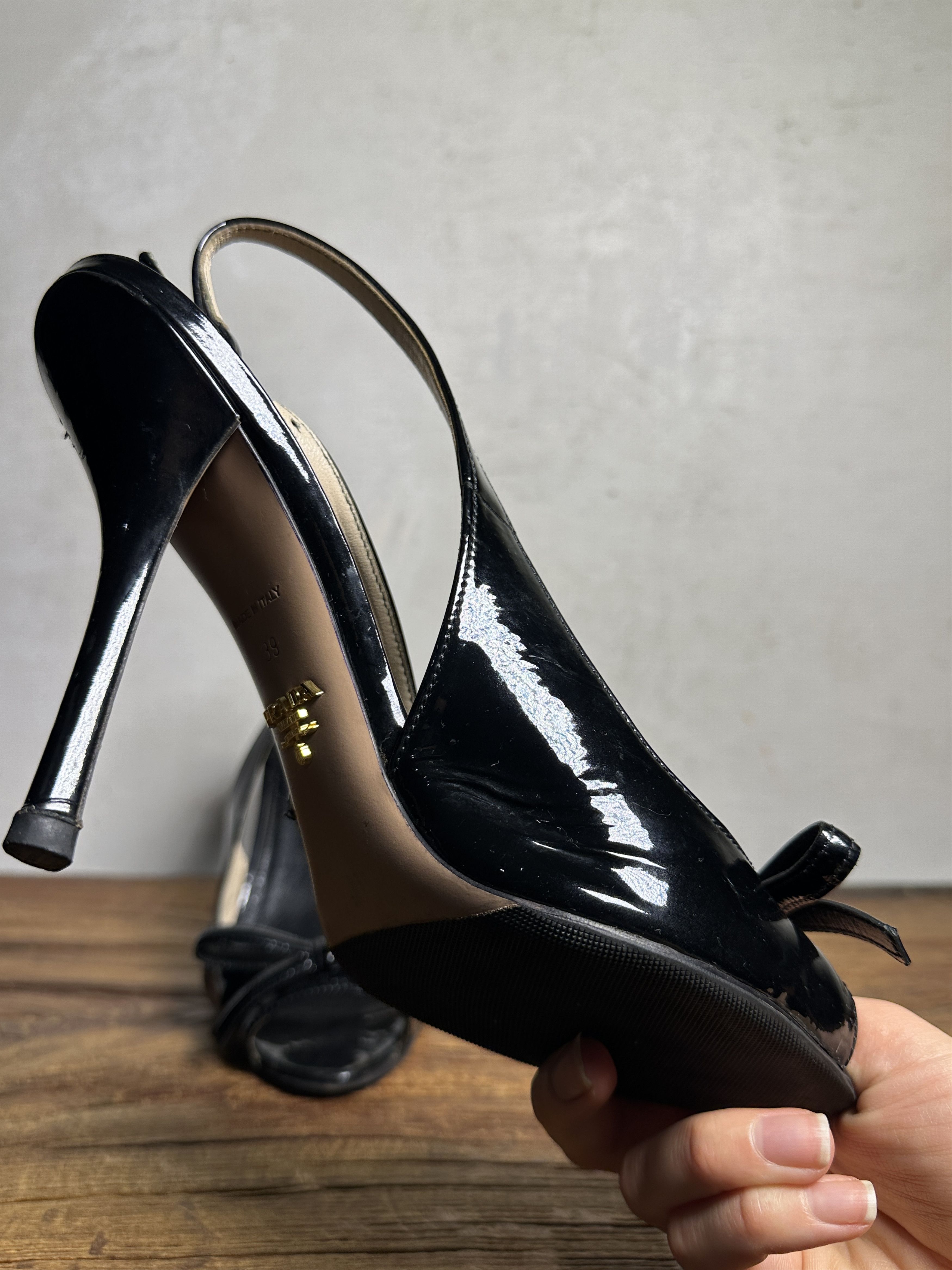 Prada Prada Patent Leather Mules Size US 9 / IT 39 - 16 Thumbnail