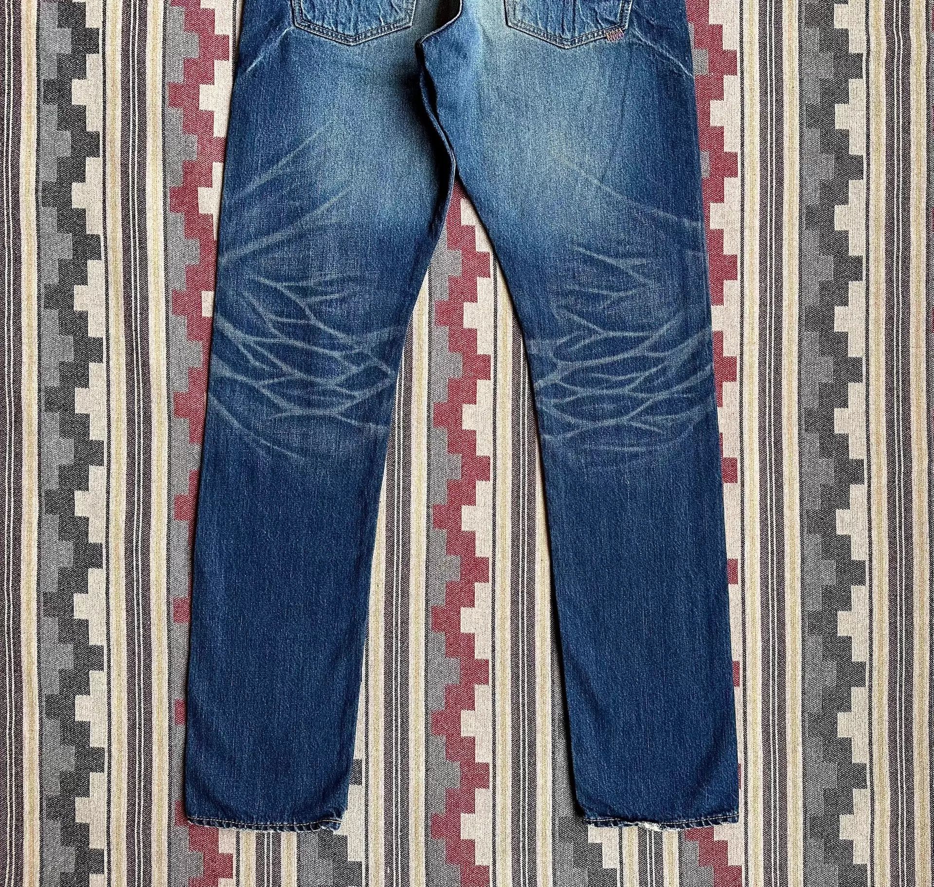 Prps Prps Purple P65P66R Hi-Wash Destroyed Whisker Jeans 32 Japan Size US 32 / EU 48 - 6 Thumbnail