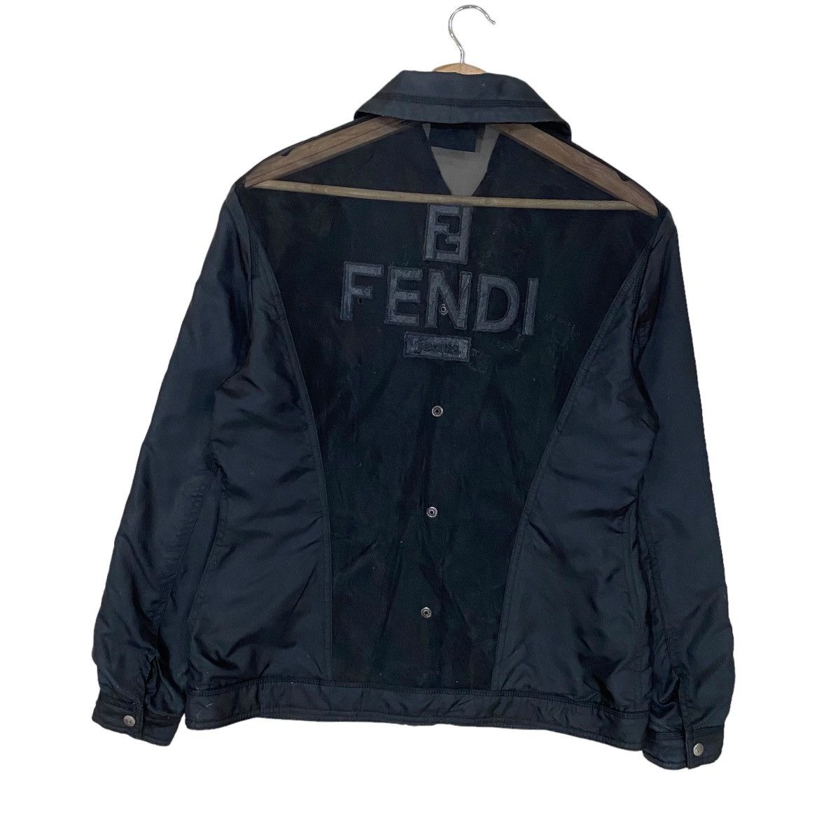 Fendi HEAT🔥FENDI JEANS MESH BACK SNAP FRONT SWINGER JACKET Size US S / EU 44-46 / 1 - 13 Thumbnail