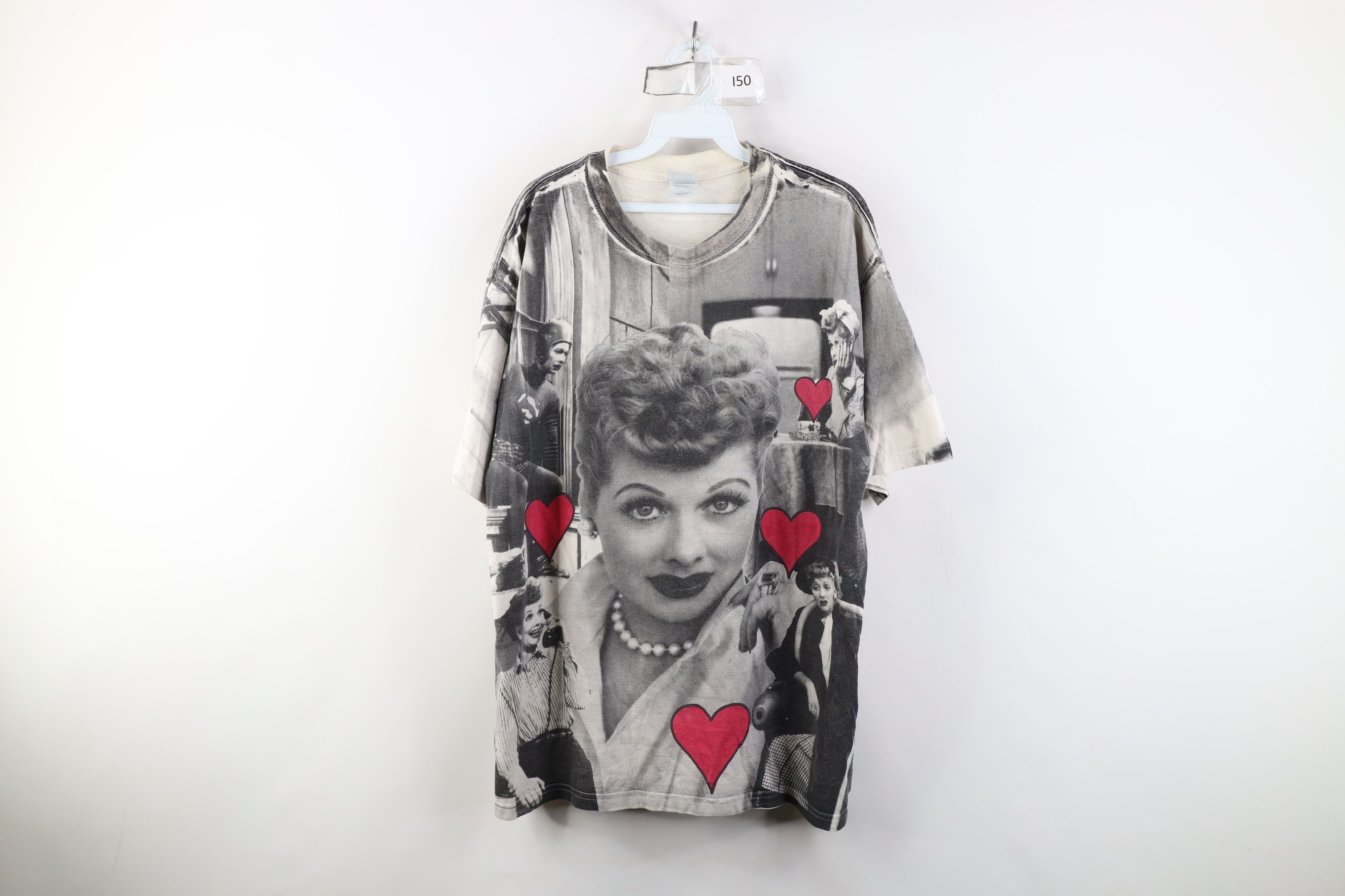 Vintage Vintage 90s I Love Lucy All Over Print Short Sleeve T-Shirt Size US L / EU 52-54 / 3 - 1 Thumbnail