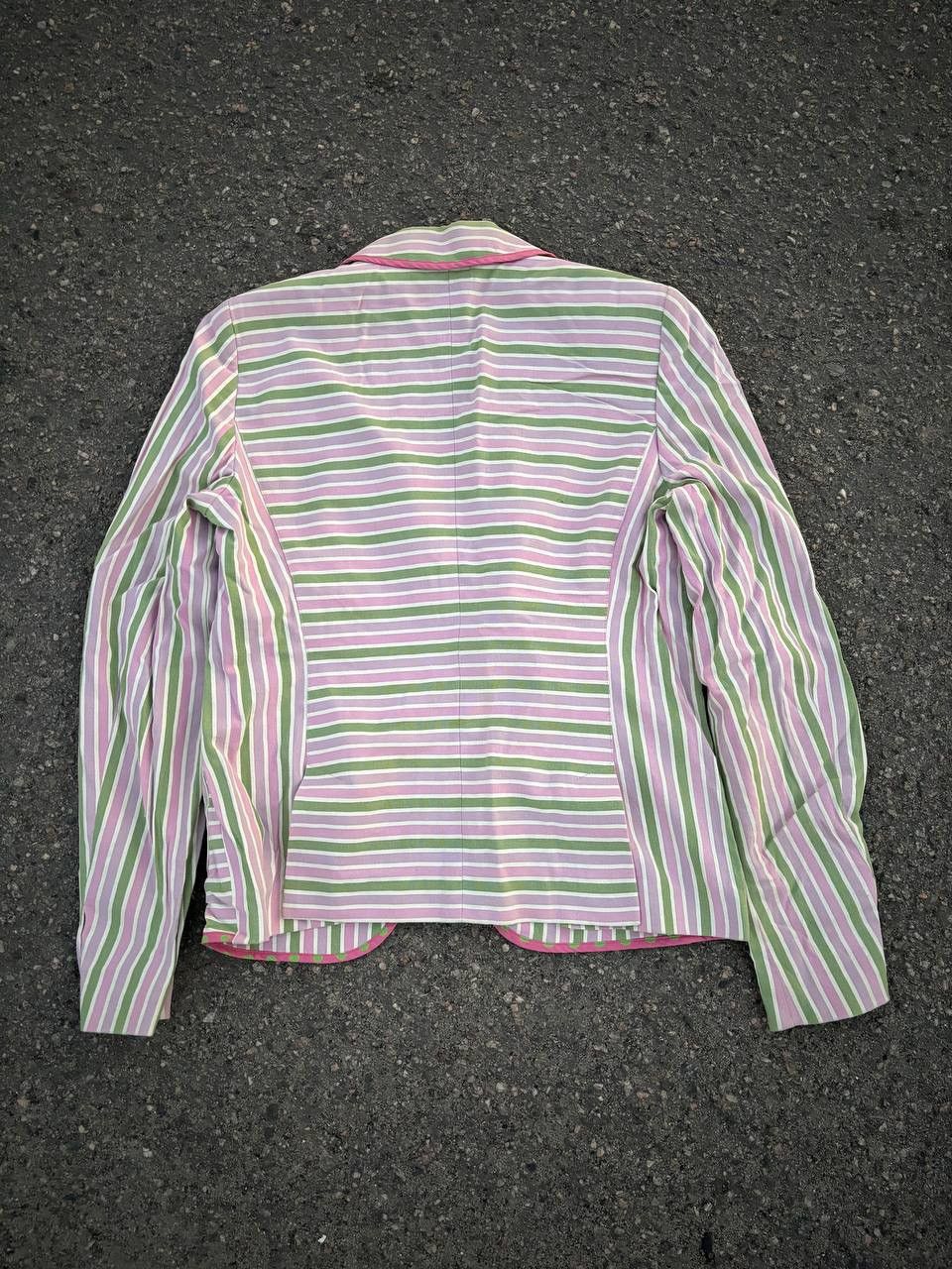 Etro × Vintage Vintage Etro Milano Strips Pink Classics Blazers Size M / US 6-8 / IT 42-44 - 7 Thumbnail