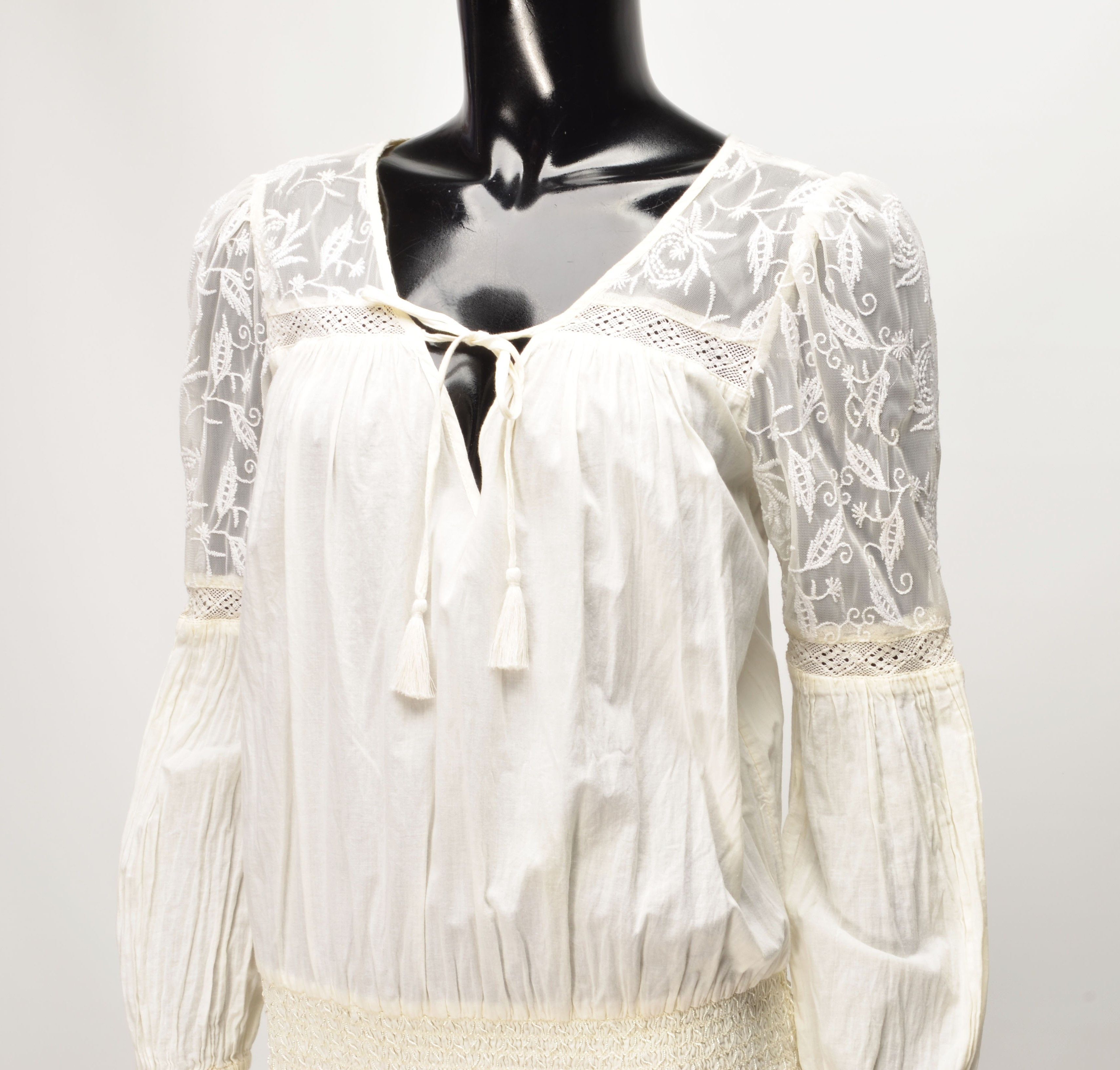 Denim & Supply Ralph Lauren Denim & Supply Ralph Lauren Cottagecore Lace Trim Boho Dress Size M / US 6-8 / IT 42-44 - 2 Thumbnail