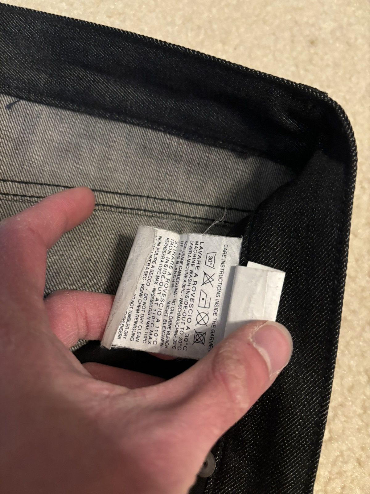 Raf by Raf Simons Raf by Raf Simons David Casavant Streak Coated Denim Jeans Size US 31 - 6 Thumbnail