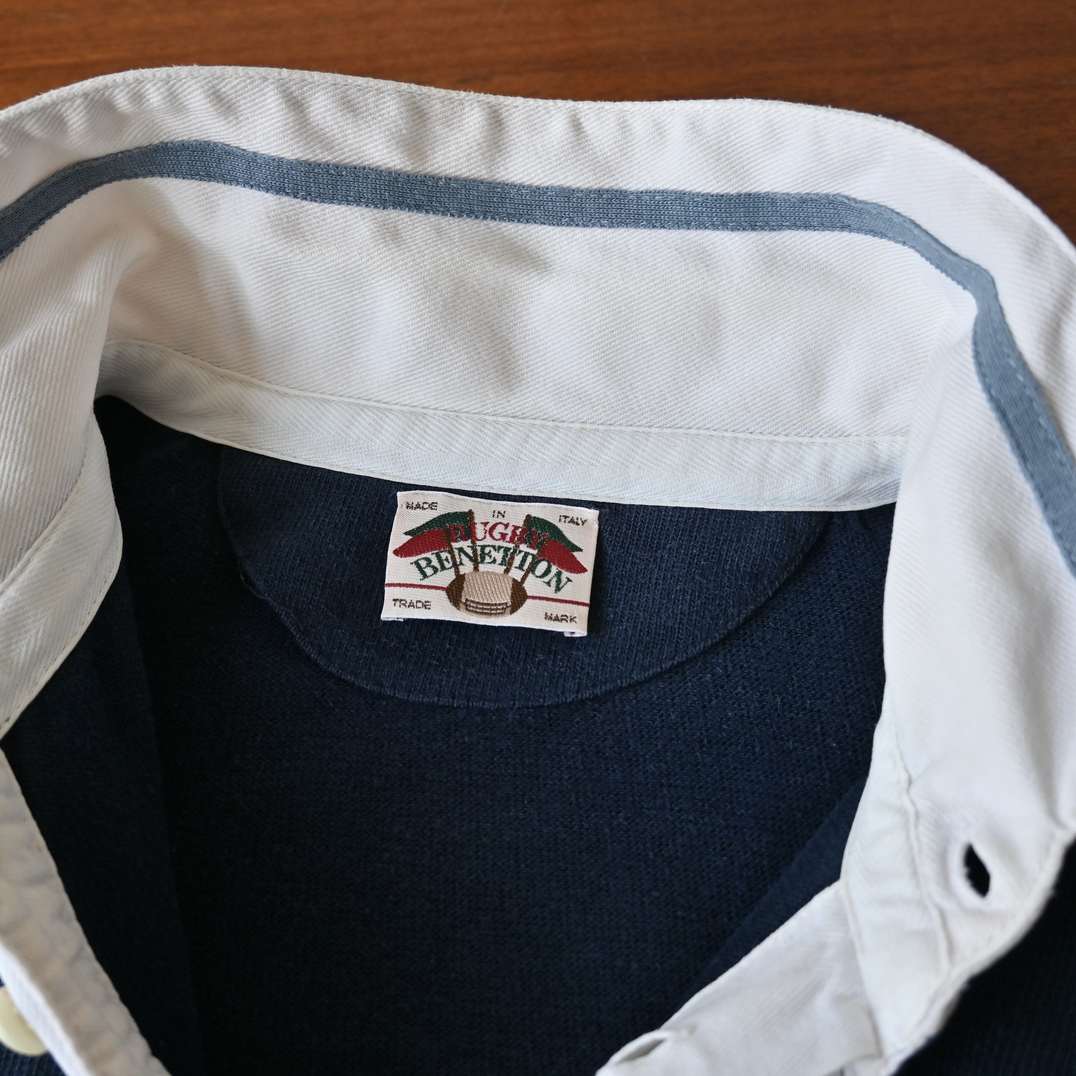 United Colors Of Benetton VTG 1990s United Colors Of Benetton rugby shirt Size US XL / EU 56 / 4 - 11 Thumbnail