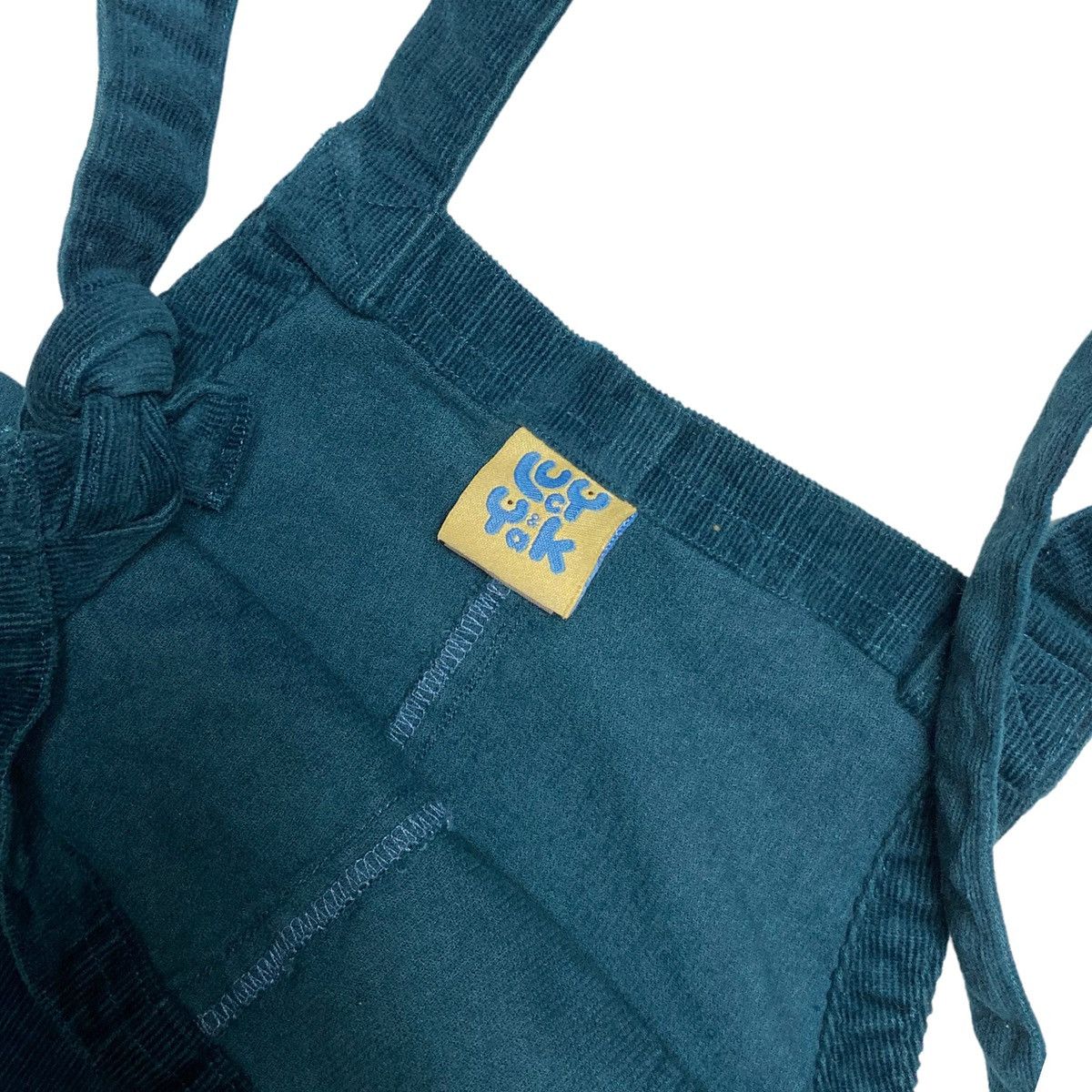 Vintage Lucy & Yak - Corduroy Dungarees Light Navy Overalls Size M / US 6-8 / IT 42-44 - 3 Thumbnail