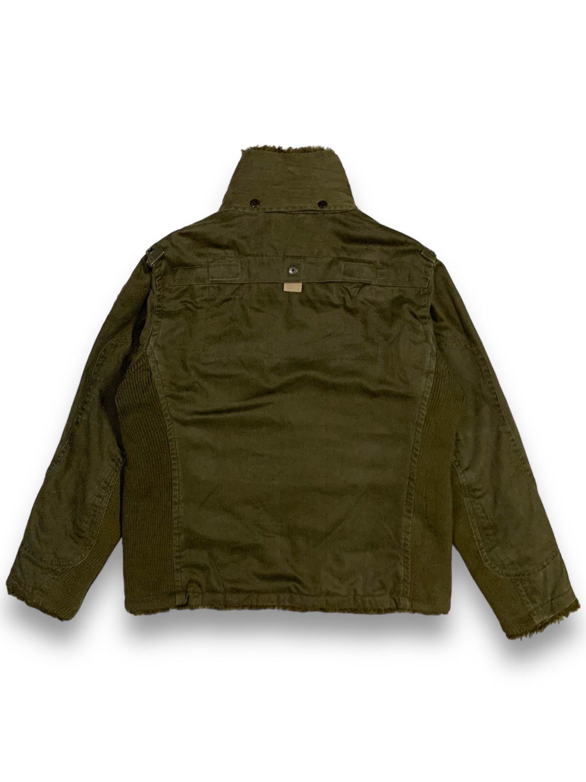14th Addiction Vintage Chevignon Canvas Sherpa Fur Lined Punk Style Jacket Size US L / EU 52-54 / 3 - 3 Thumbnail