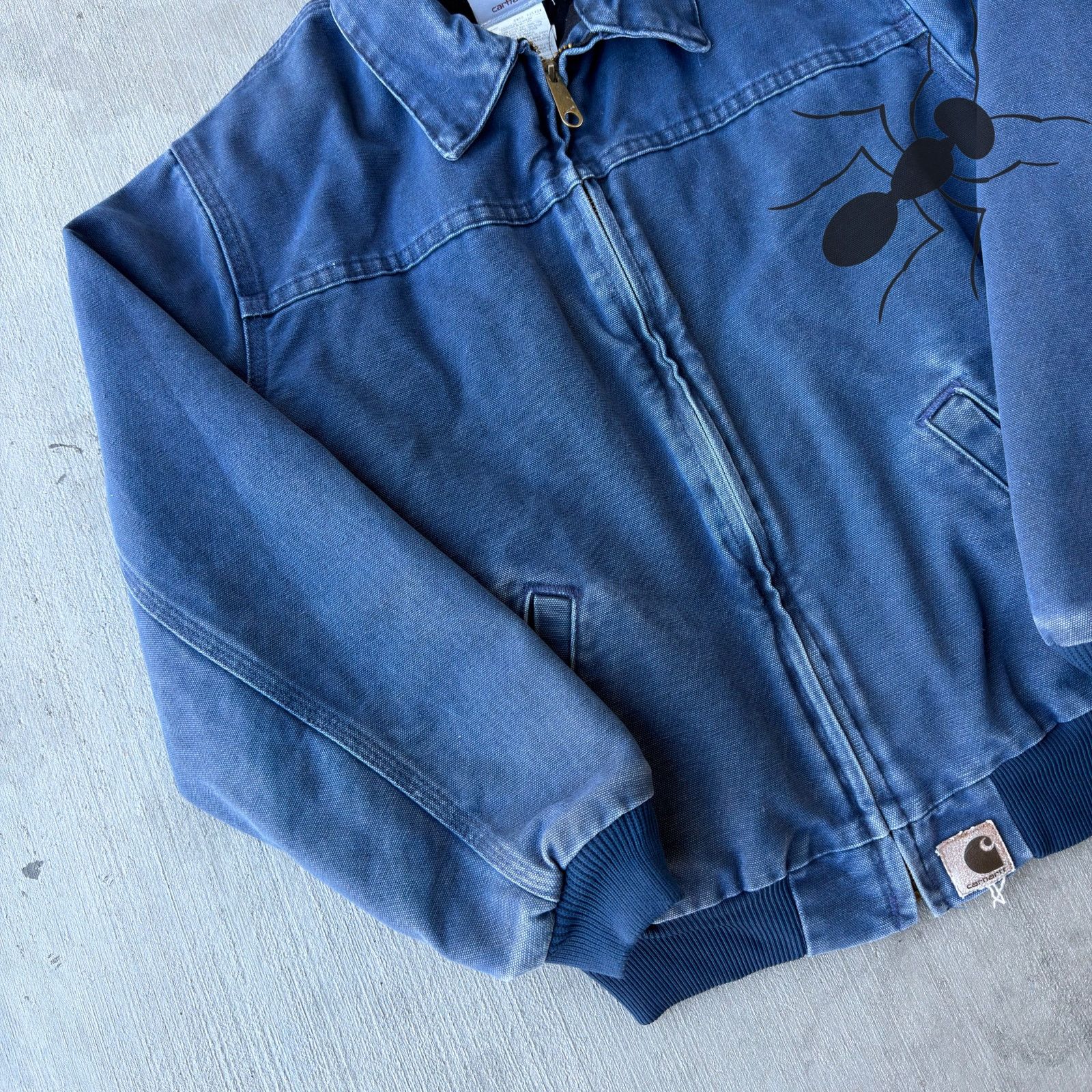 Carhartt × Vintage Carhartt YOUTH Y02 BLU blue Santa Fe work wear jacket Size US XS / EU 42 / 0 - 2 Thumbnail