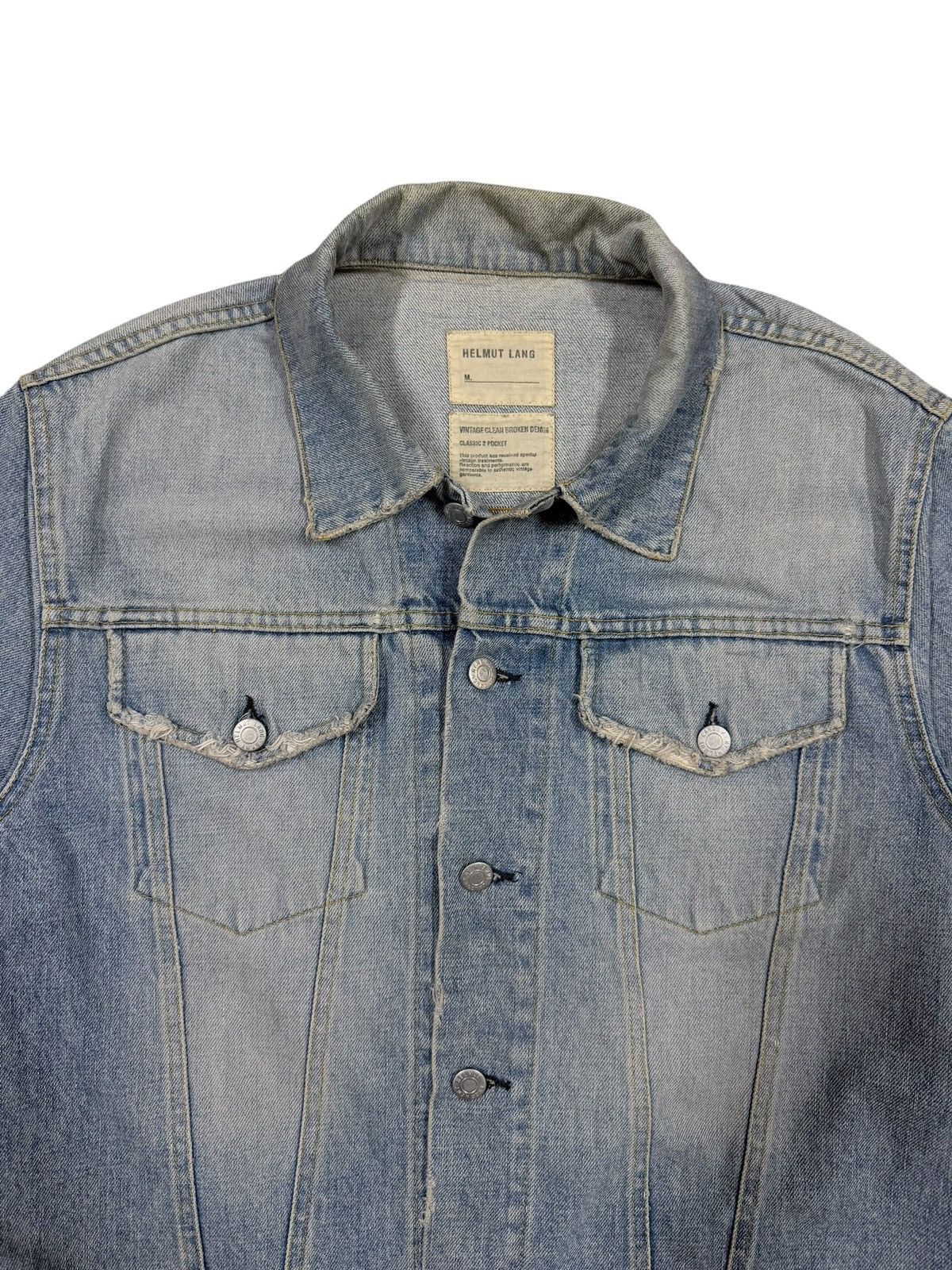 Helmut Lang Archive🔥2004 Helmut Lang Clean Broken Denim Classic 2 Pocket Size US M / EU 48-50 / 2 - 3 Thumbnail