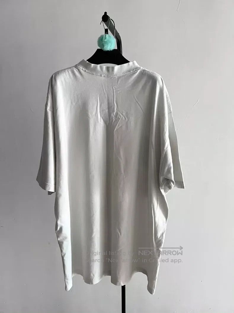 Balenciaga Balenciaga White scissor wheat letter short-sleeved T-shir Size US XL / EU 56 / 4 - 2 Thumbnail