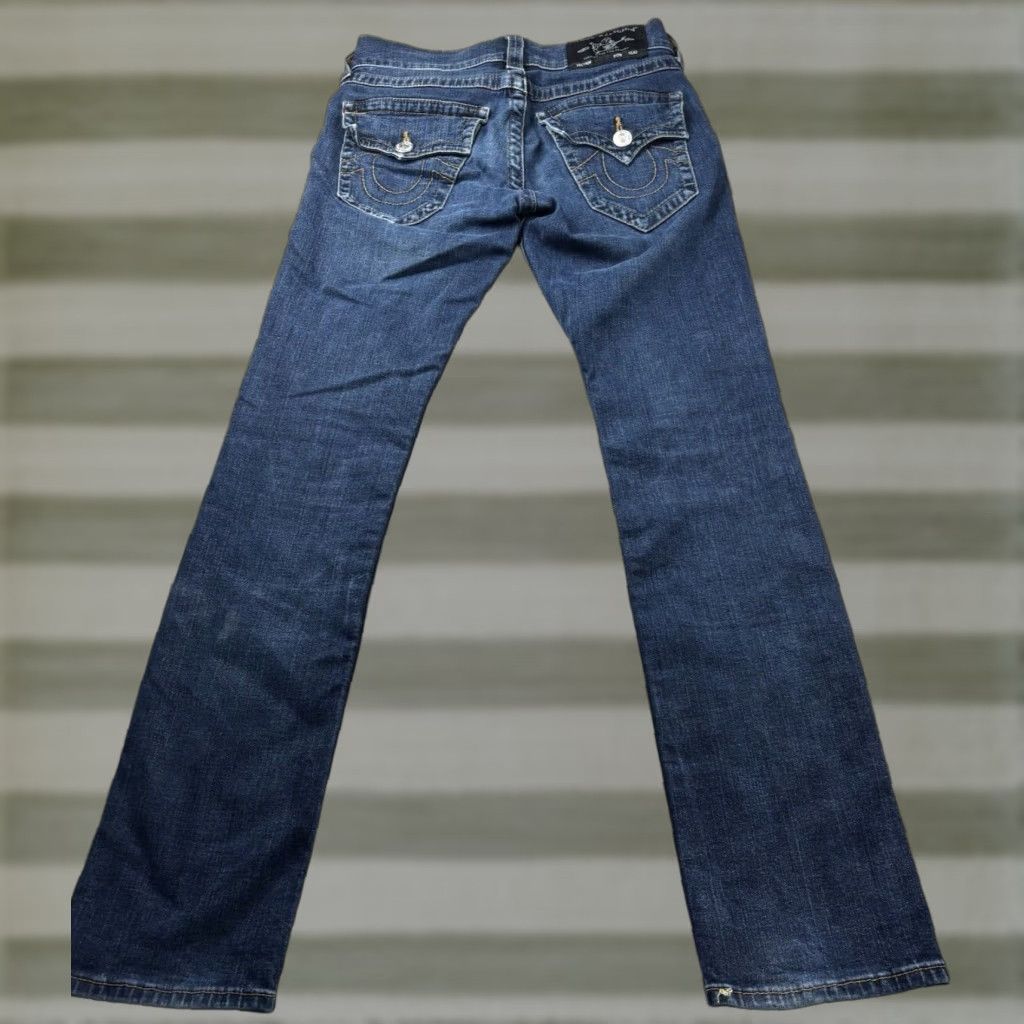 VINTAGE True Religion Ricky Jeans Women's Relaxed Straight Denim