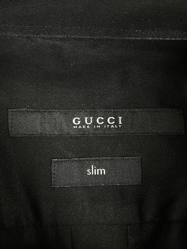 Gucci Gucci Black pocket double G letter logo long-sleeved shirt Size US XS / EU 42 / 0 - 7 Thumbnail