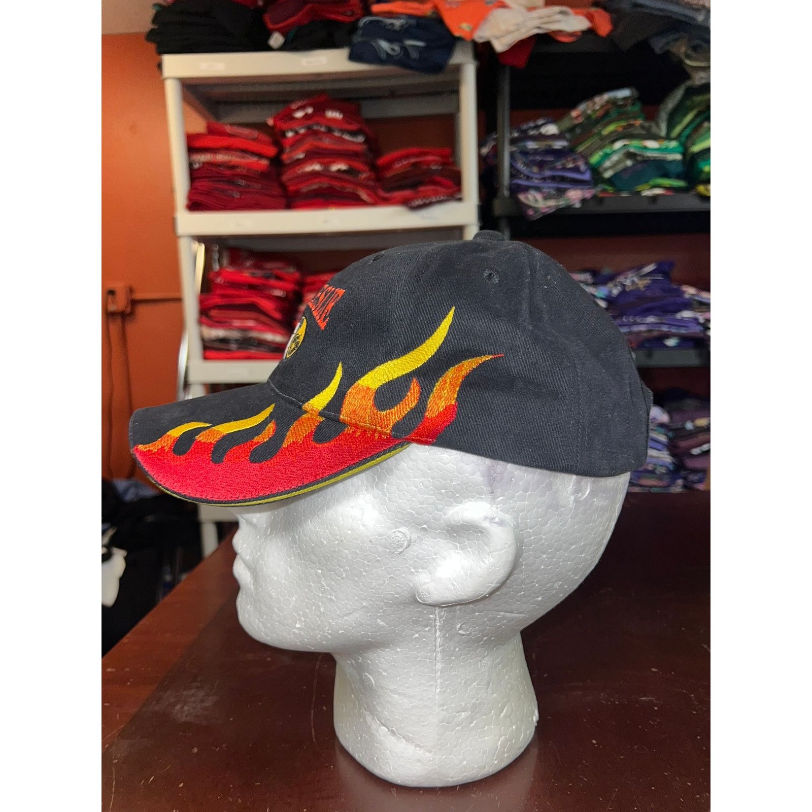 Vintage Vintage Kenz & Leslie Hat BG distrubution Flames Cap VTG Size ONE SIZE - 4 Thumbnail