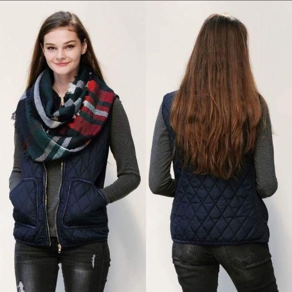 Other Roly Poly Navy Quilted Zip up Pocketed Puffer Vest Medium Size M / US 6-8 / IT 42-44 - 2 Thumbnail