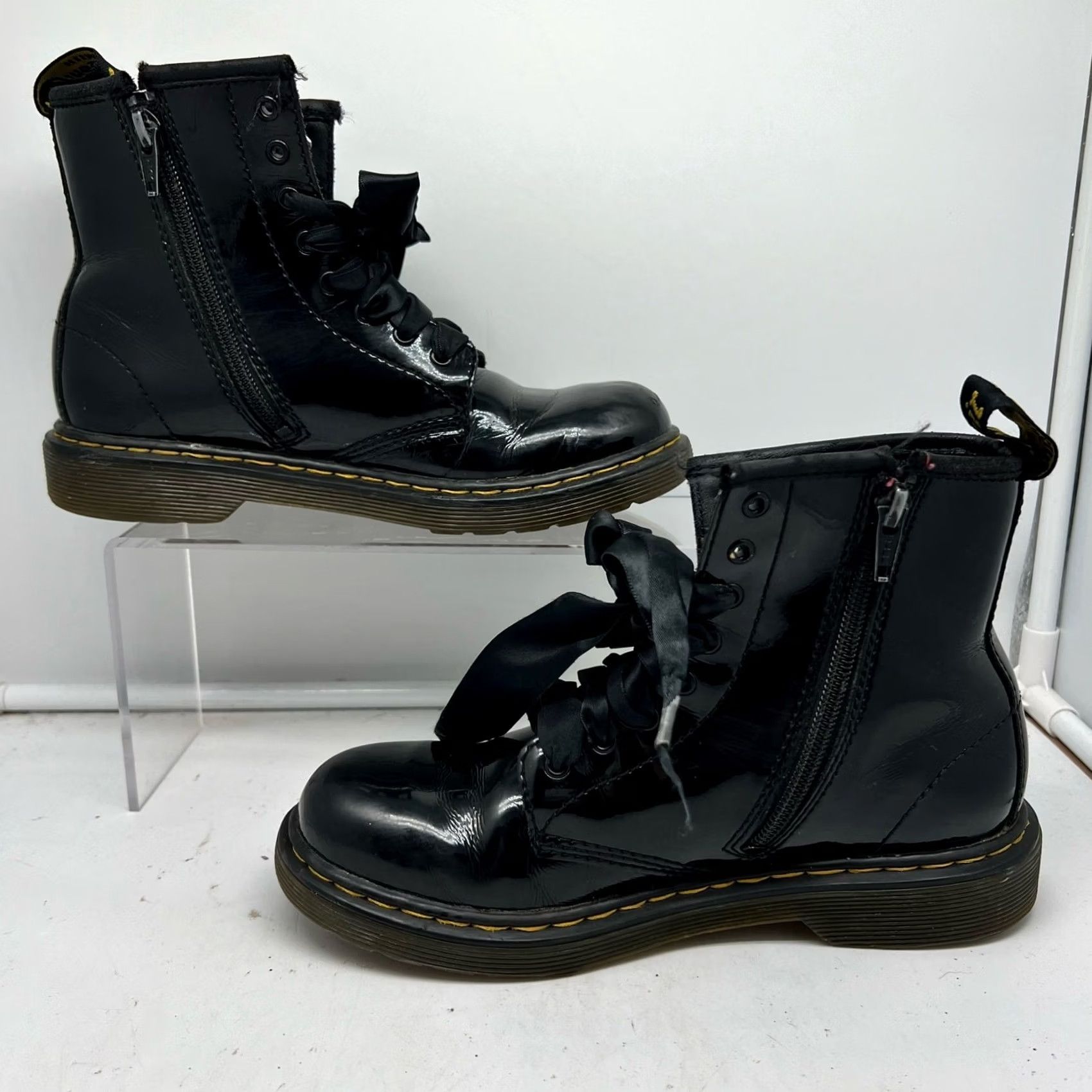 Dr. Martens Dr Martens Boot Womens 5 Black Combat Punk Size US 5 / IT 35 - 2 Thumbnail