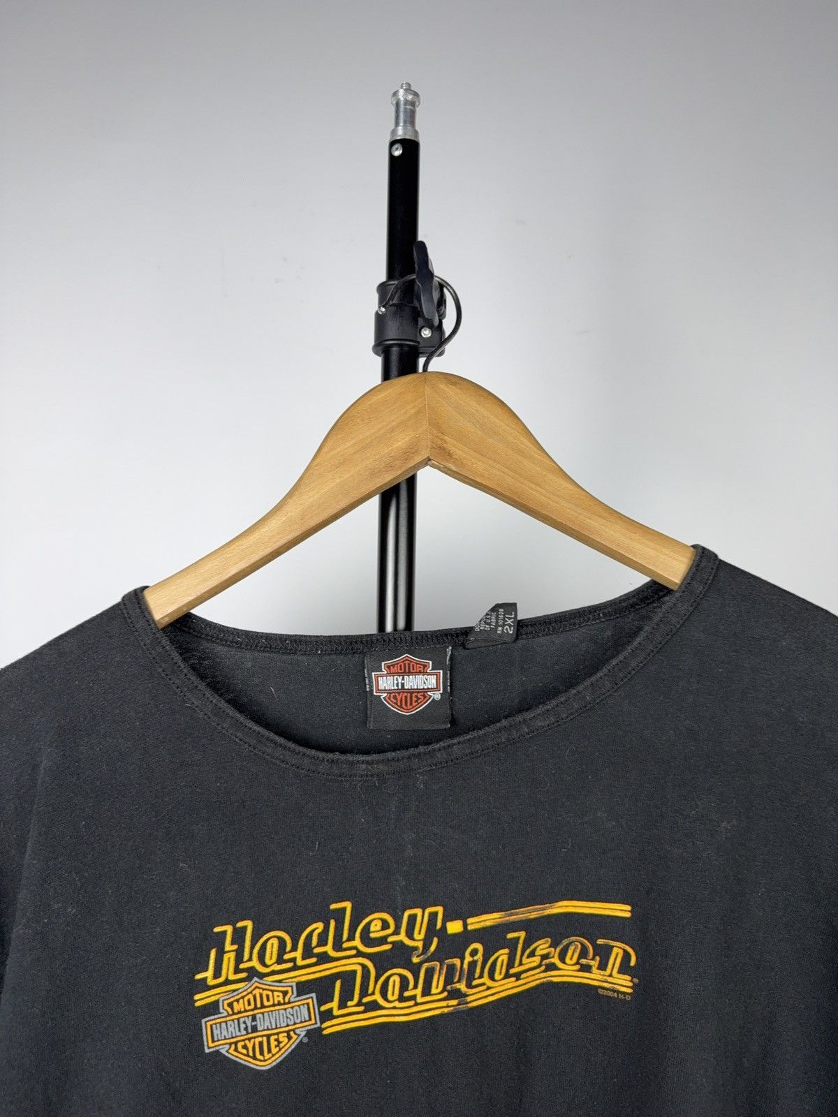 Harley Davidson Retro Moto Biker Harley-Davidson 2004 Black Graphic T-Shirt Size US S / EU 44-46 / 1 - 6 Thumbnail