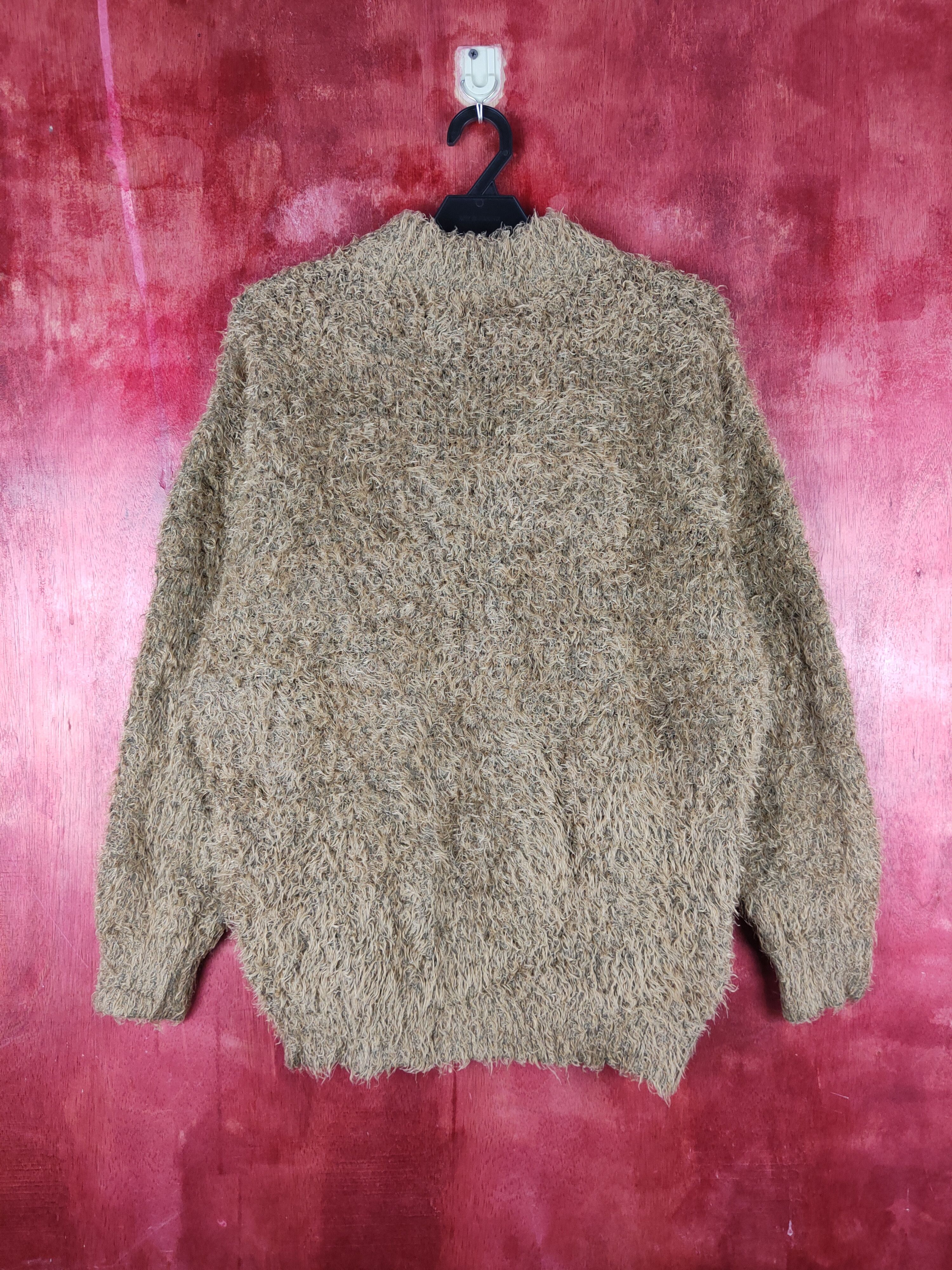 Homespun Knitwear Prosperity Sequence Brown Fur Mohair Knitwear #S2160 Size US L / EU 52-54 / 3 - 7 Thumbnail
