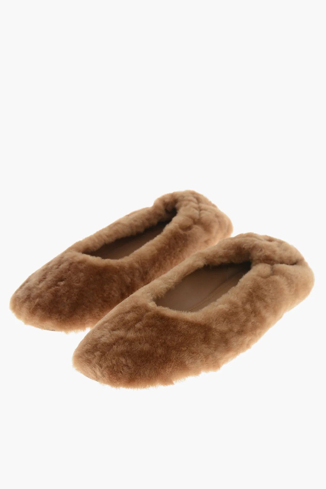 Dries Van Noten og1mm0426 Shearling Ballet Flats in Brown Size US 6 / IT 36 - 3 Thumbnail