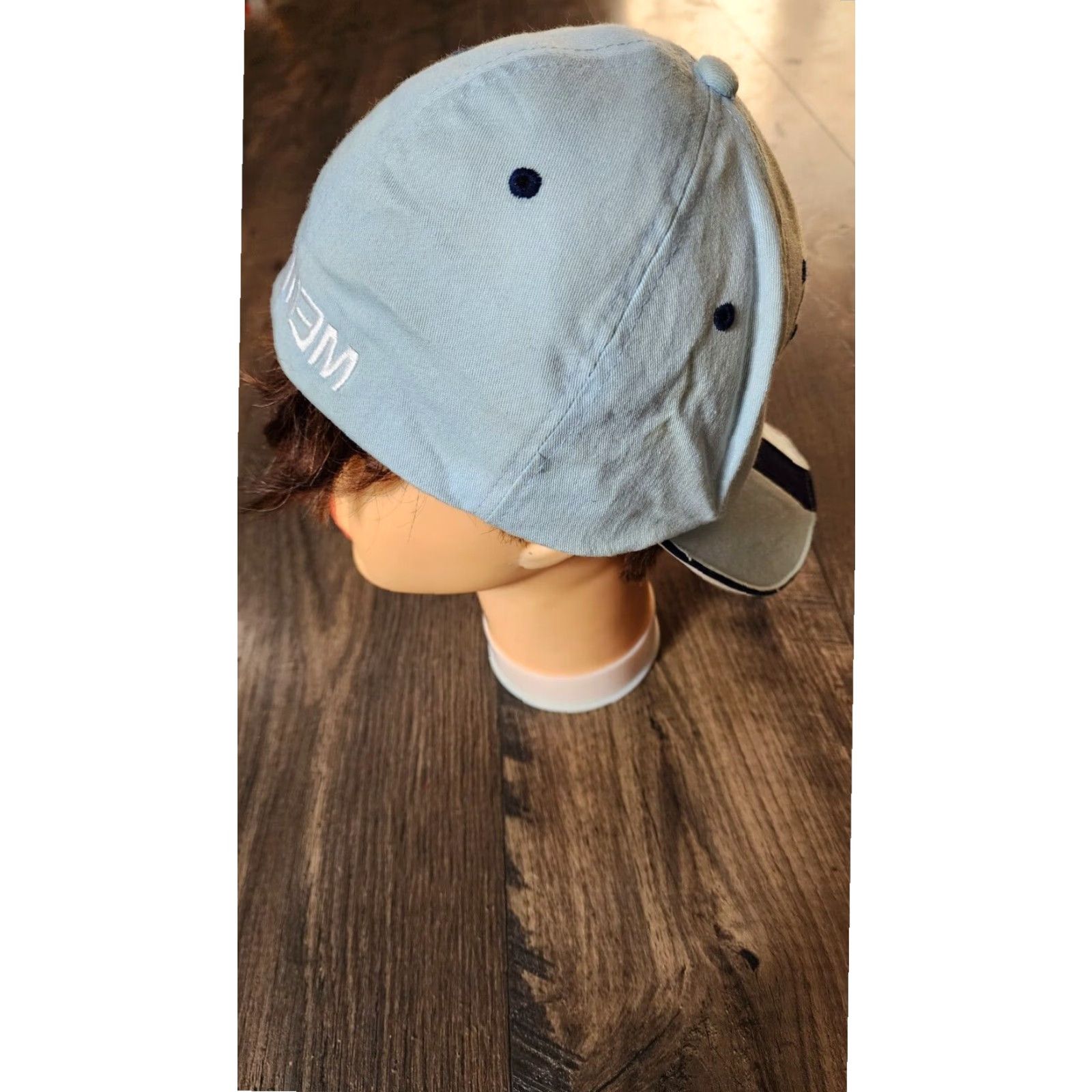 Vintage VINTAGE EMINEM Slim Shady Tour 2002 Baseball Cap Hat L Blue Embroidered Hip Hop Mens Size ONE SIZE - 2 Thumbnail