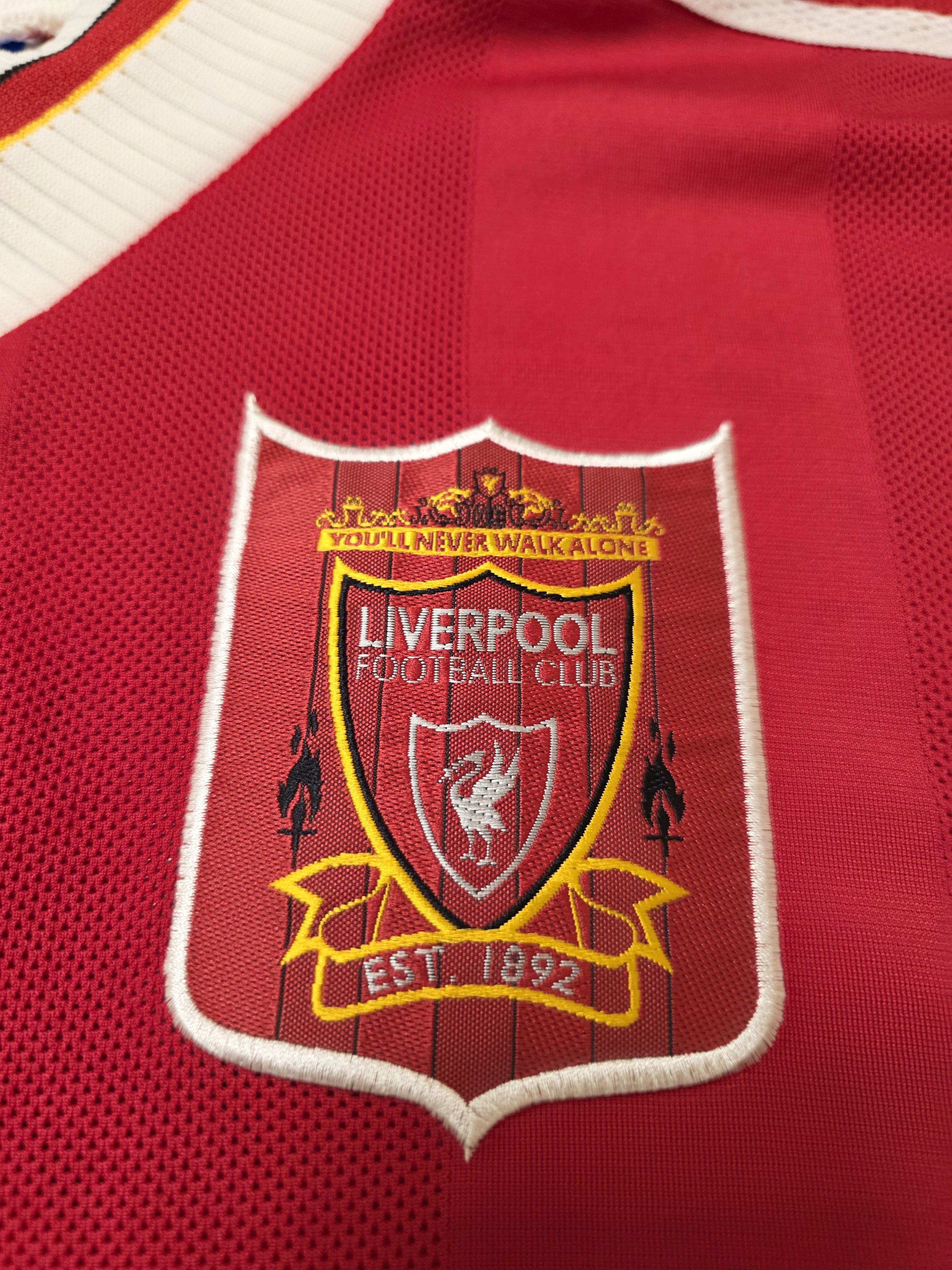 Adidas LIVERPOOL 1995 1996 HOME VINTAGE FOOTBALL SOCCER JERSEY Size US L / EU 52-54 / 3 - 4 Thumbnail
