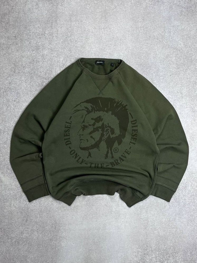 Diesel × Vintage Vintage Diesel Archival Big Logo Avantgarde Sweatshirt Y2K S Size US S / EU 44-46 / 1 - 1 Thumbnail