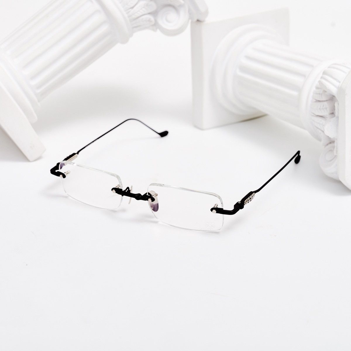 Chrome Hearts CHROME HEARTS SOFFFFFFFFERS II MBK/SHINY SILVER GLASSES Size ONE SIZE - 1 Thumbnail