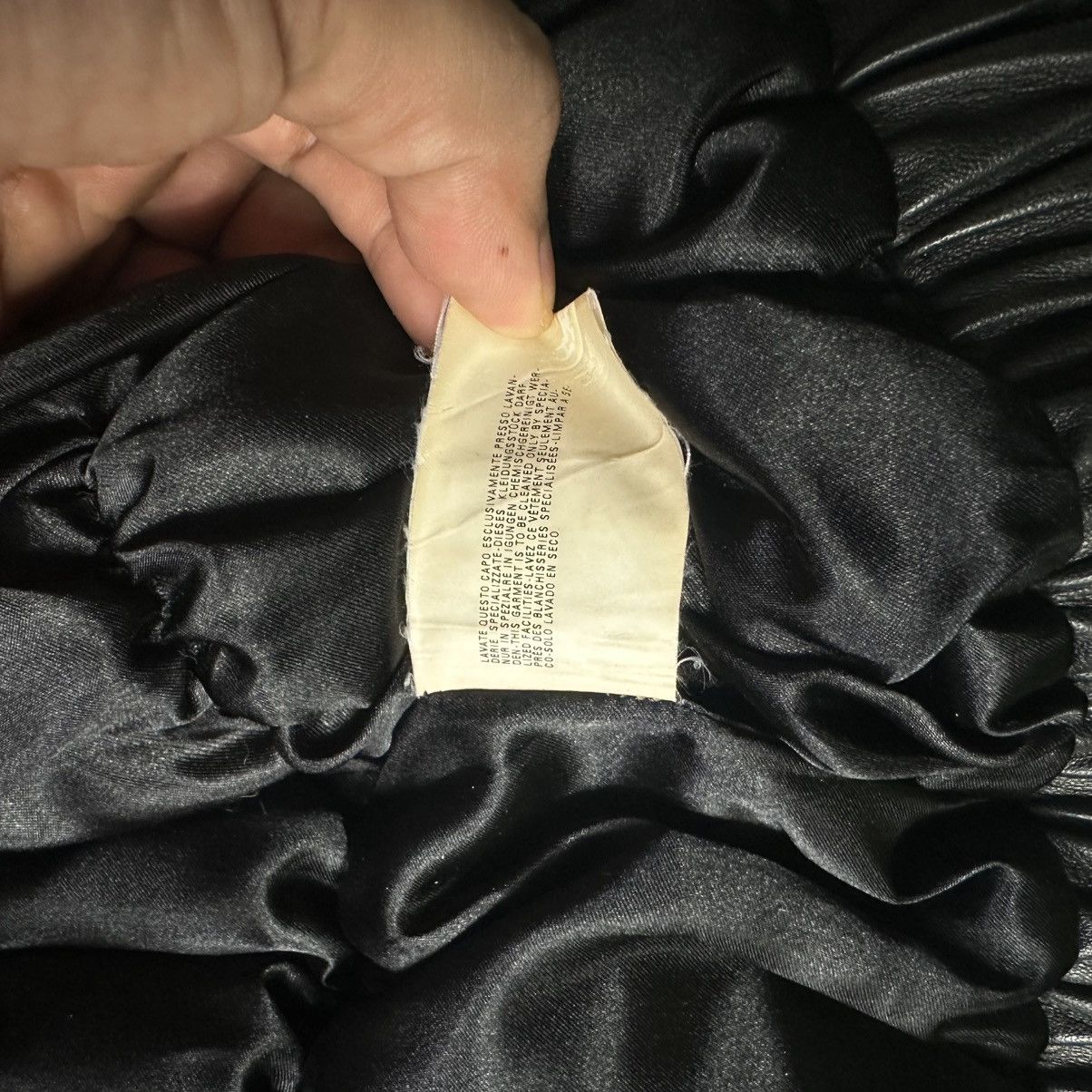 Armani Armani Jeans Archive Real Leather Puffer Pleated Jacket Size US M / EU 48-50 / 2 - 8 Thumbnail