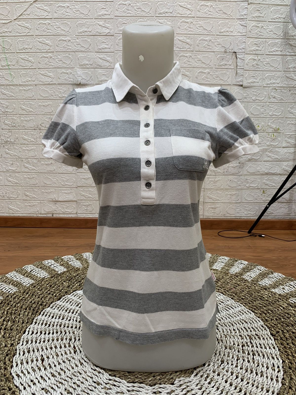 Burberry Burberry London Blue Label big stripe pocket polo shirt Size XS / US 0-2 / IT 36-38 - 3 Thumbnail