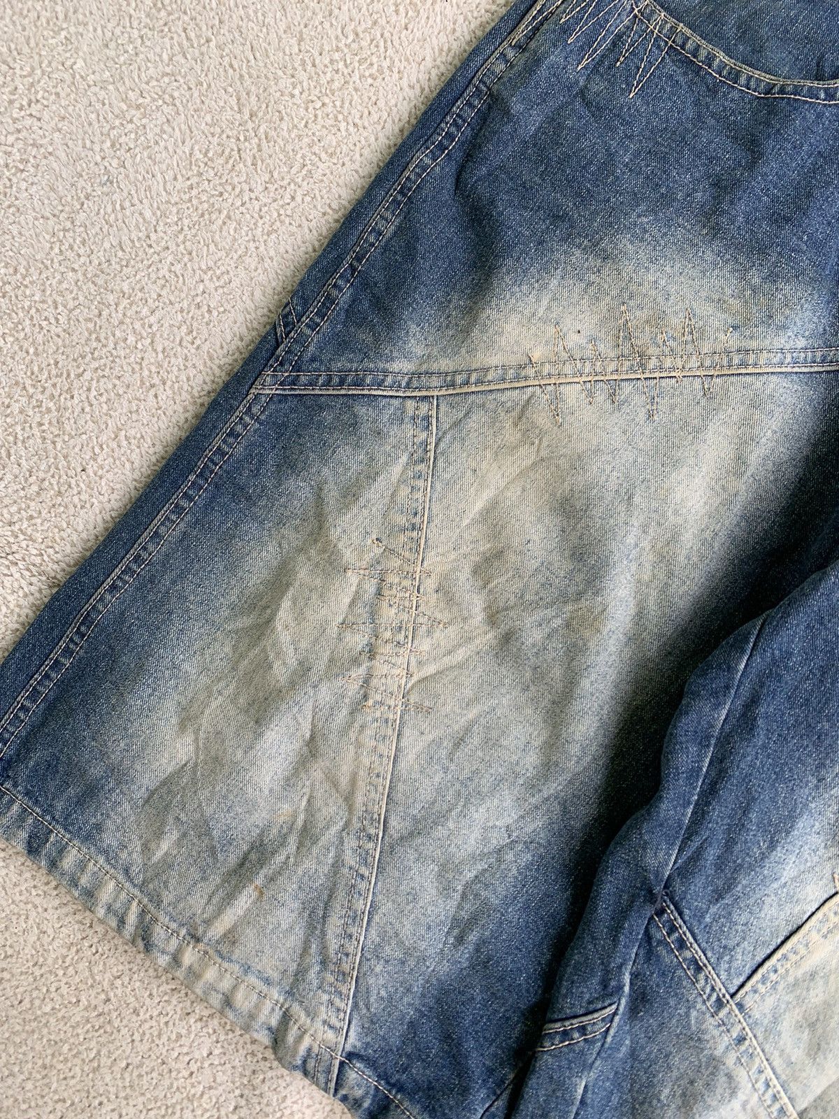 Southpole Southpole Distressed Mud Wash Baggy Jorts Size US 32 / EU 48 - 8 Thumbnail