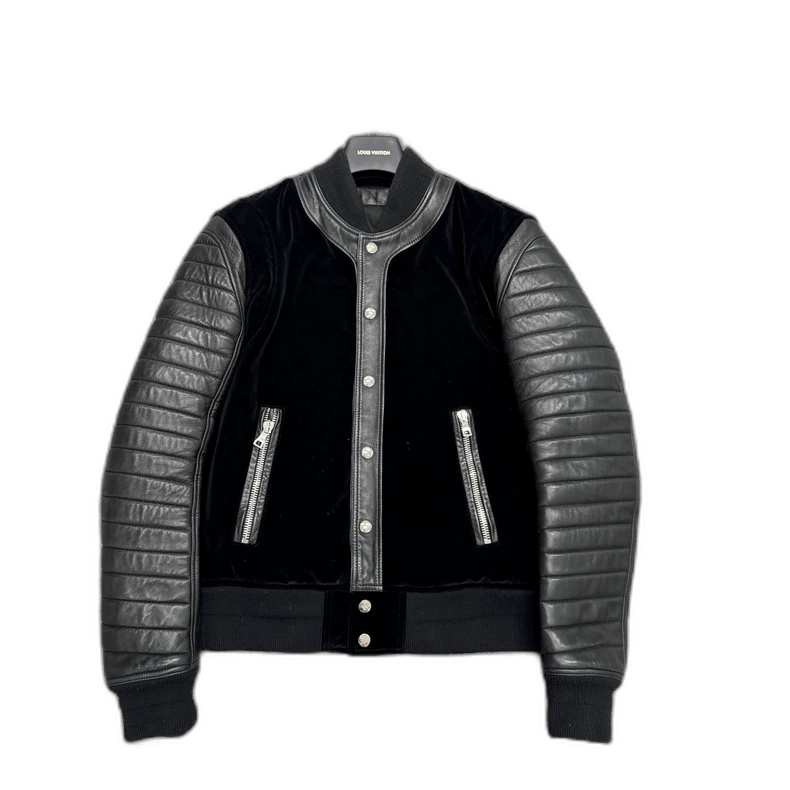 Balmain Balmain Velvet and Leather Jacket-yf Size US L / EU 52-54 / 3 - 1 Thumbnail
