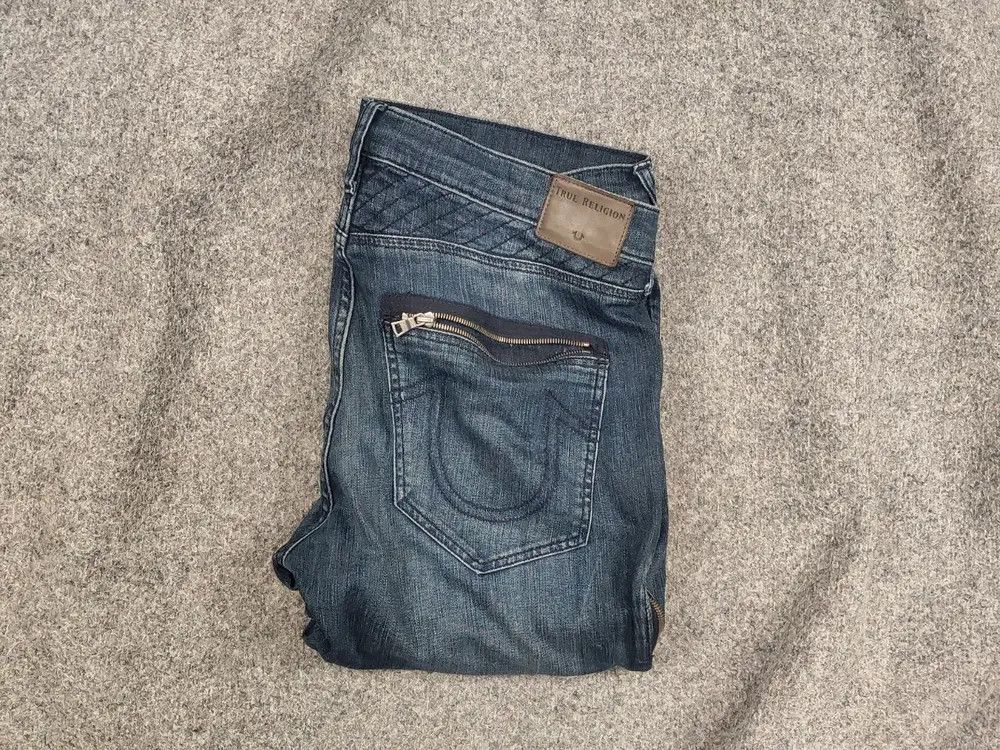 True Religion × Vintage Vintage True Religion rocco New Moto Denim Jeans Y2K Style Size US 36 / EU 52 - 1 Thumbnail