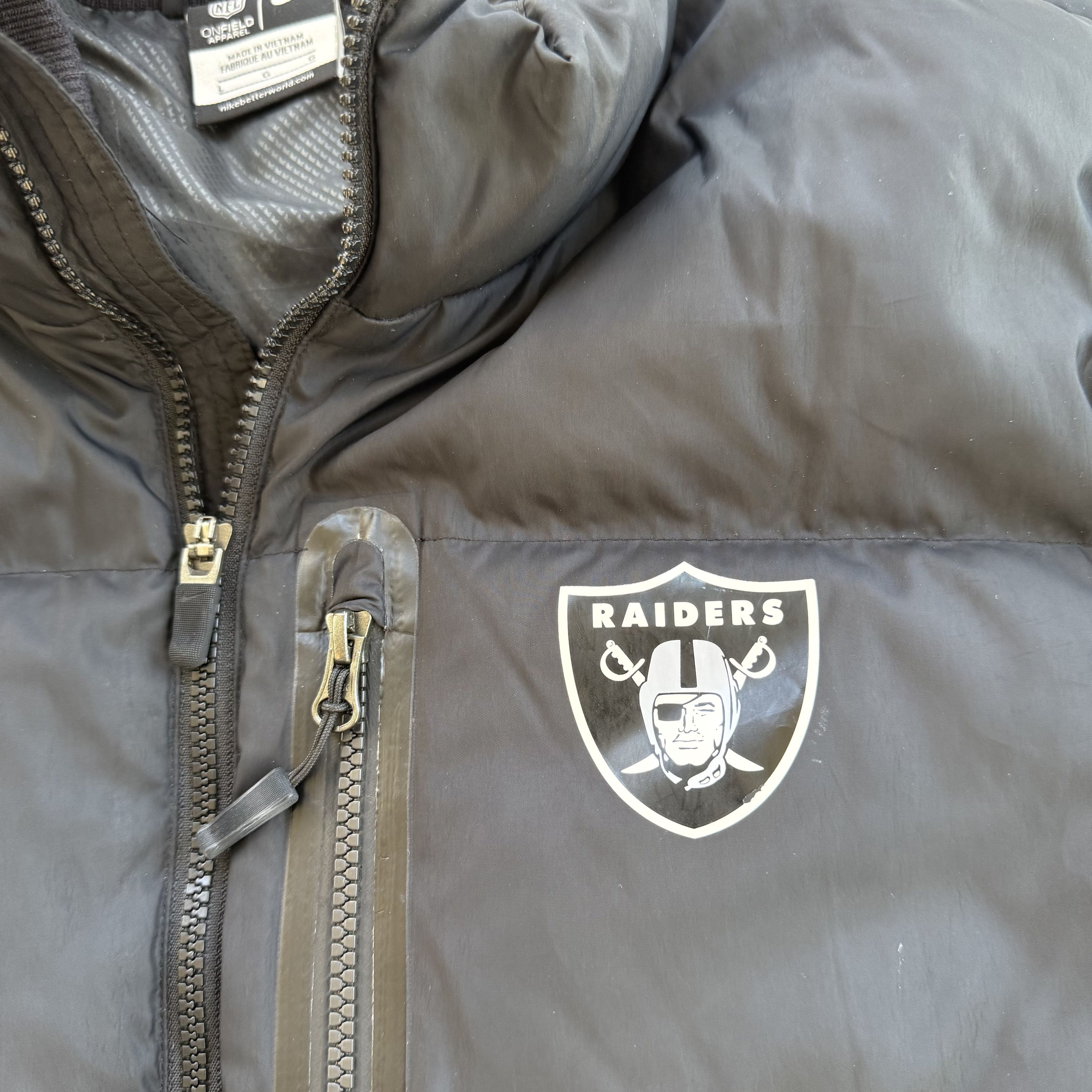 Nike Nike Las Vegas Raiders Puffer Jacket Size US L / EU 52-54 / 3 - 2 Thumbnail