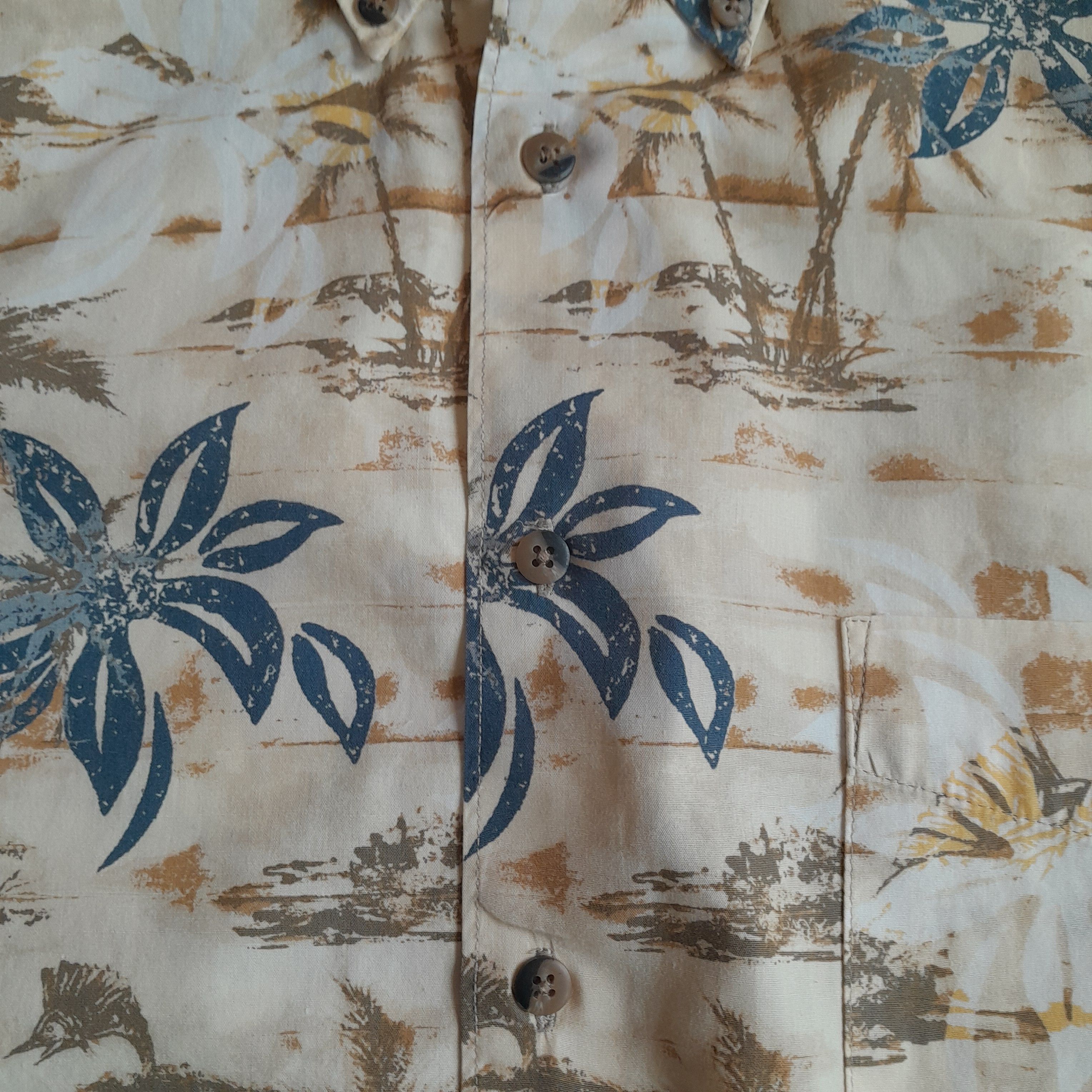 Other Crossings Men’s Polo Floral Shirt Multi-Color 100% Cotton Size US L / EU 52-54 / 3 - 5 Thumbnail