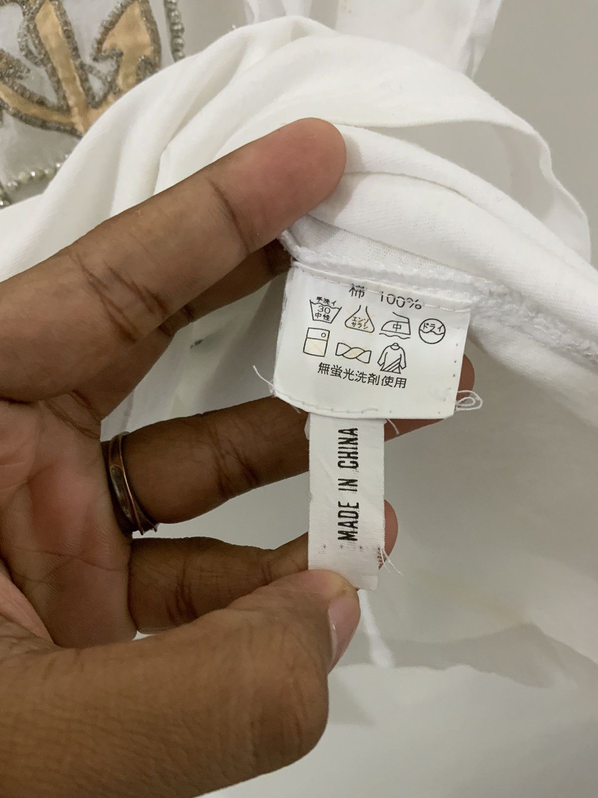 If Six Was Nine L & M Paradise White Tee Size US L / EU 52-54 / 3 - 13 Thumbnail