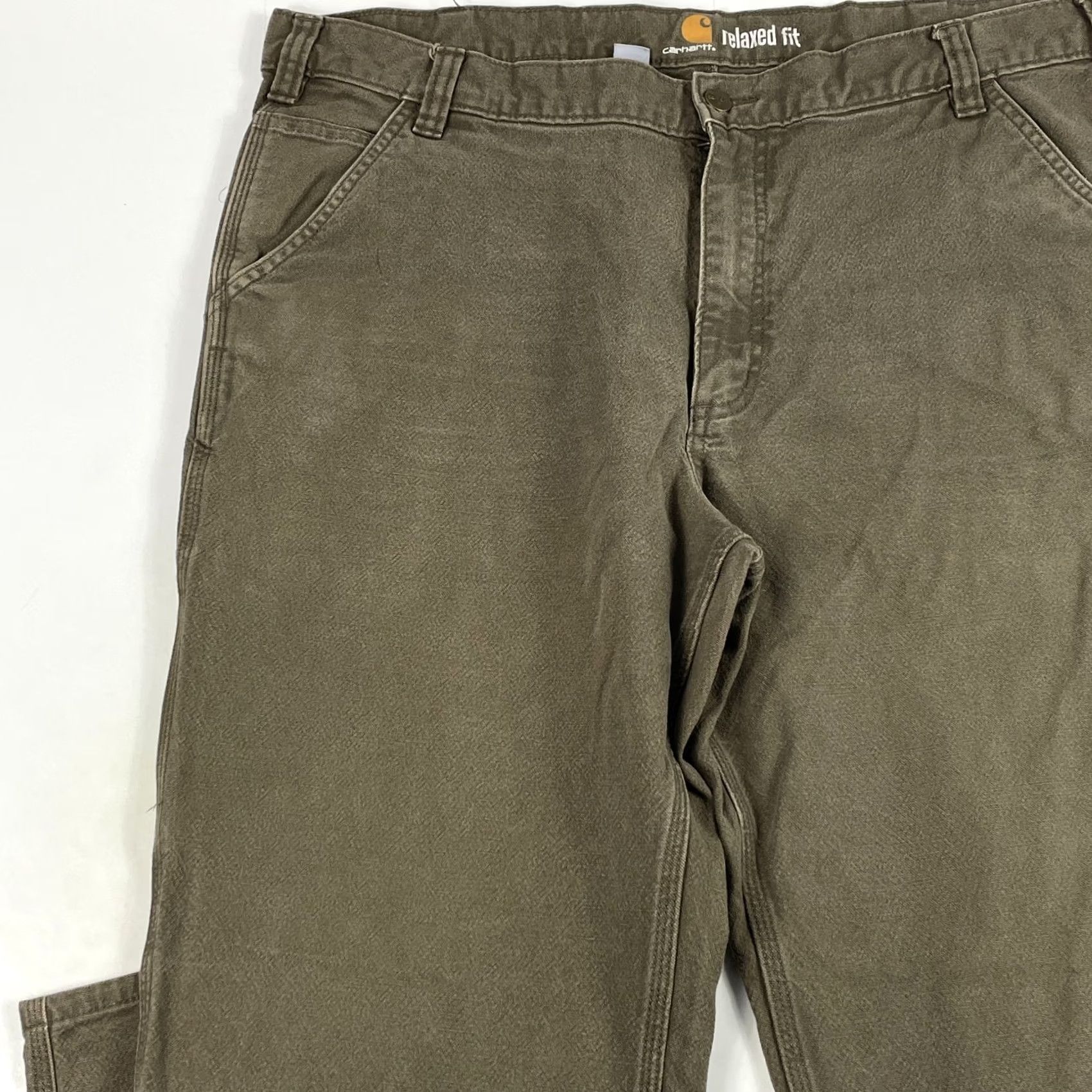 Carhartt Carhartt Pants Mens 40 x 32 Brown Carpenter Relaxed Straight Leg Workwear Rugged Size US 40 / EU 56 - 2 Thumbnail
