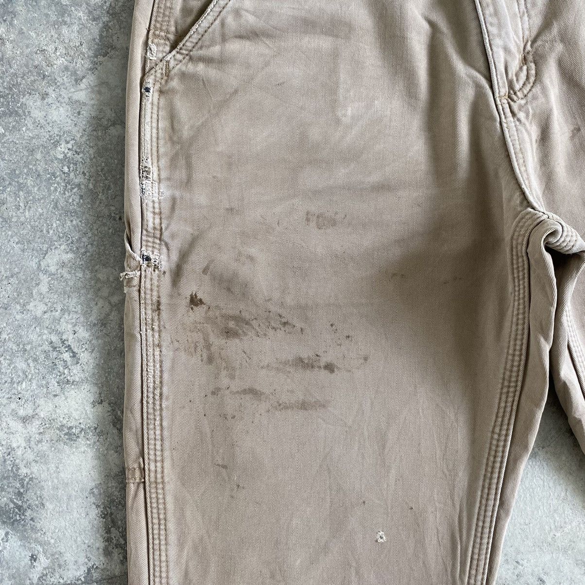 Carhartt Vintage Carhartt Blanket Lined Ripped Dirty Carpenter Pants Size US 29 - 10 Thumbnail