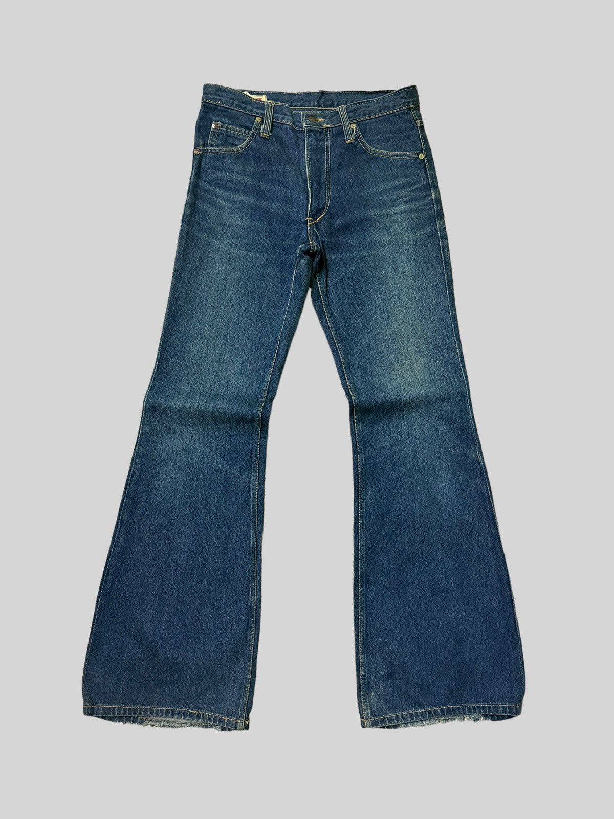 If Six Was Nine Vintage Flared BLUE EYES Scovill Zipper Bell bottom Denim Size US 30 / EU 46 - 2 Thumbnail