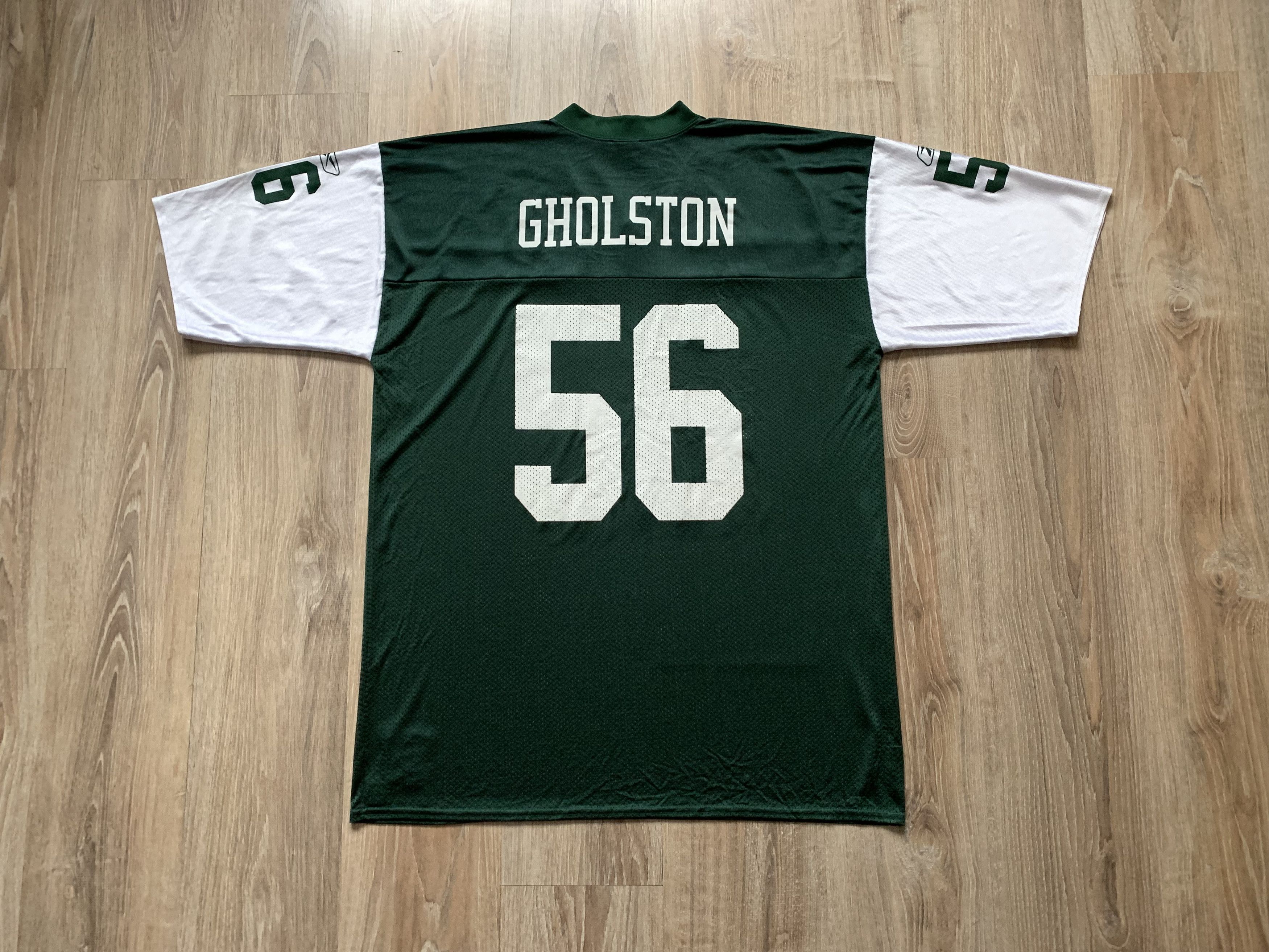 NFL × Reebok × Vintage NFLplayers New York Jets Vernon Gholston #56 Jersey 2008 Size US XL / EU 56 / 4 - 3 Thumbnail