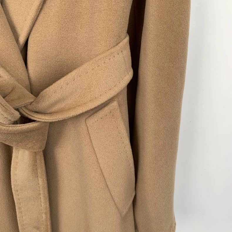 Max Mara Max Mara 101801 Collection Brown Sheepwool Lapel Double Br Size XL / US 12-14 / IT 48-50 - 4 Thumbnail