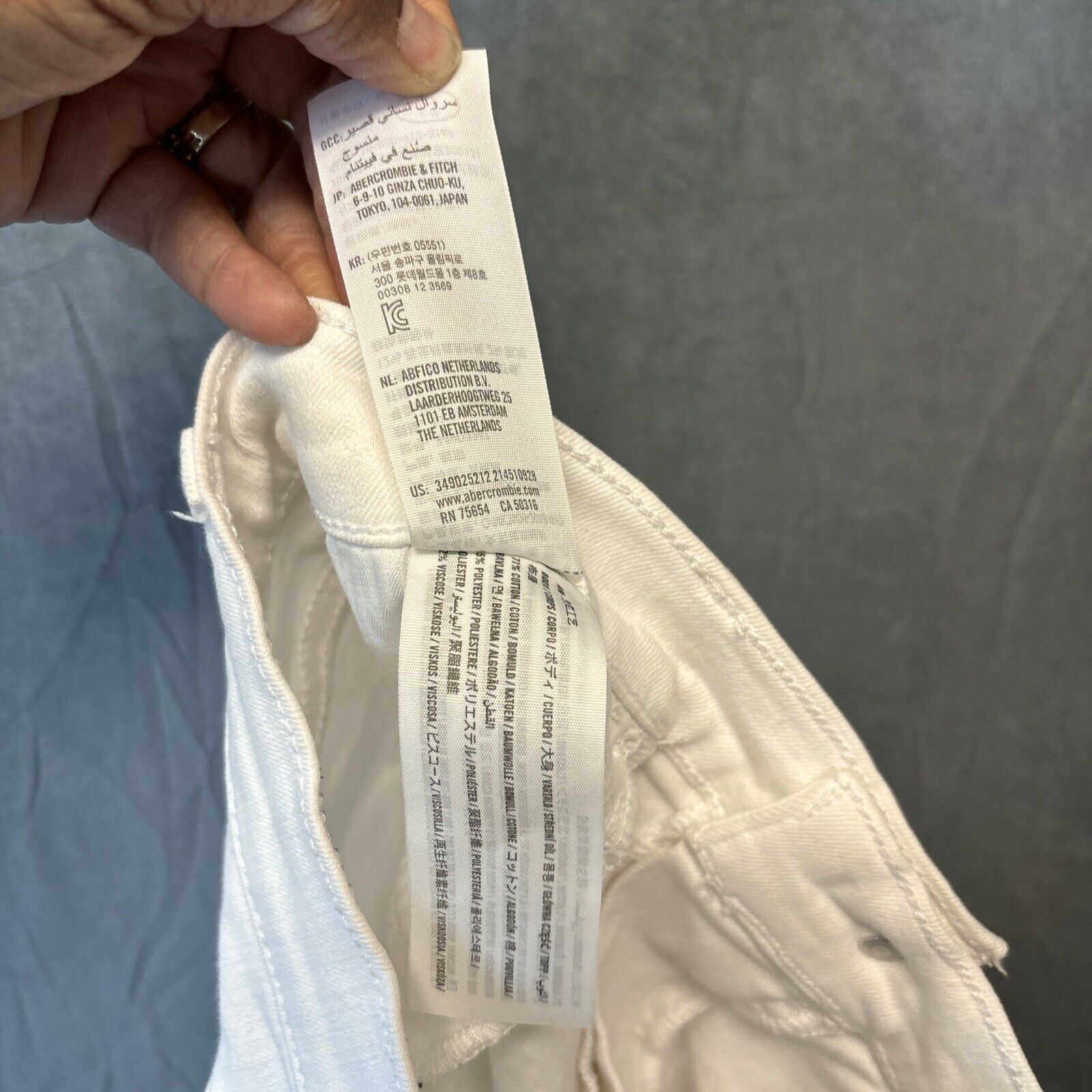 Hollister Hollister Cut Off Jean Short Jort Women Size 31 White Booty Size 31" - 10 Thumbnail