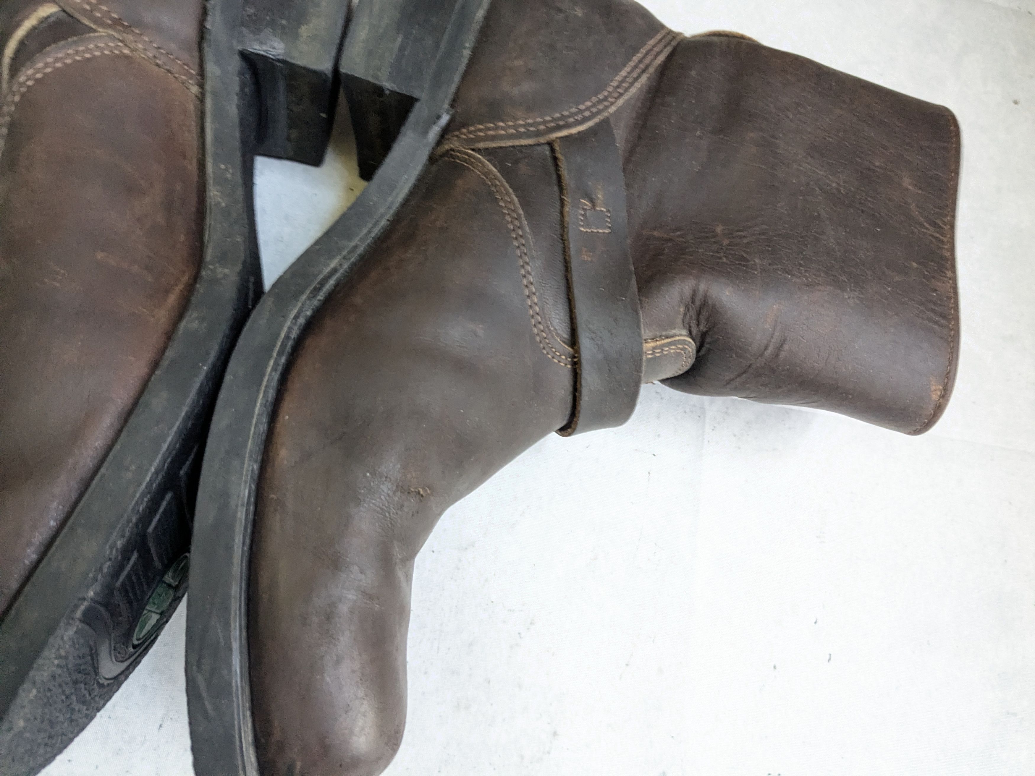 Frye Frye Engineer Boots Brown 12 M Leather Buckle Size US 12 / EU 45 - 16 Thumbnail