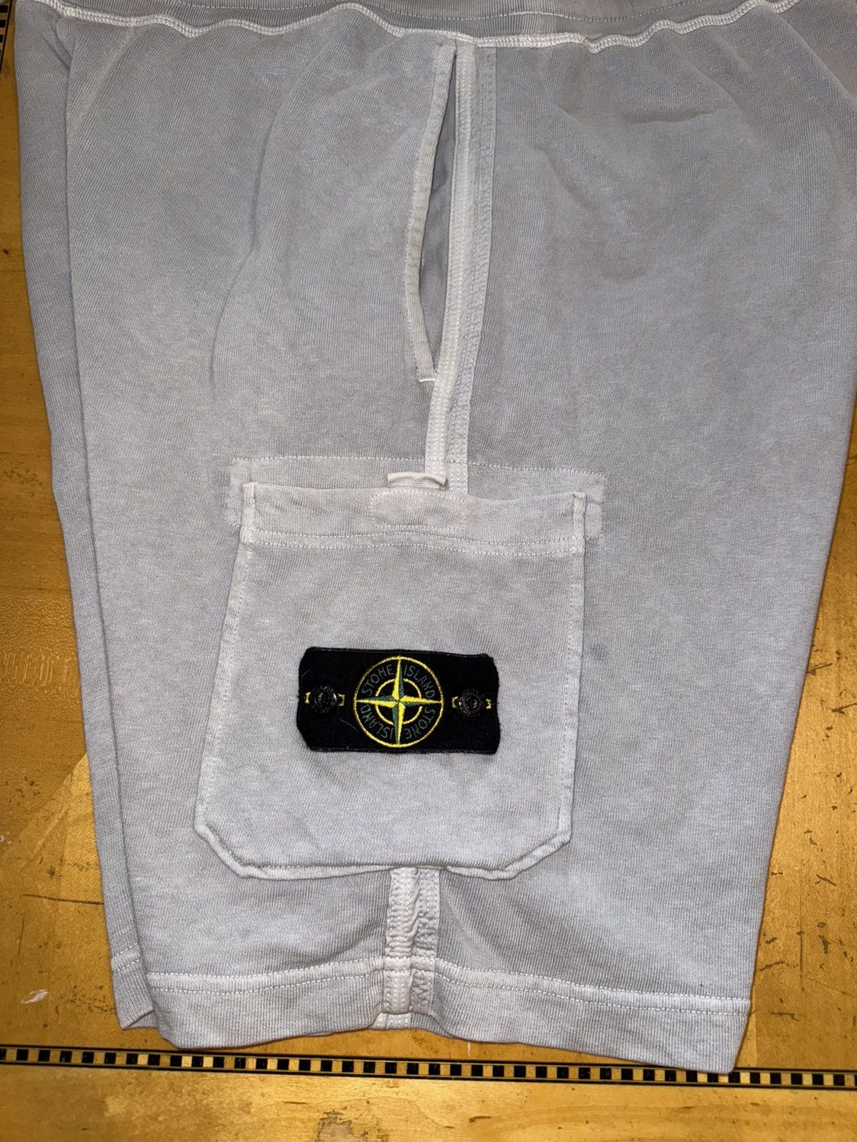 Stone Island Stone Island Gray Cargo Sweat Shorts Size US 34 / EU 50 - 3 Thumbnail