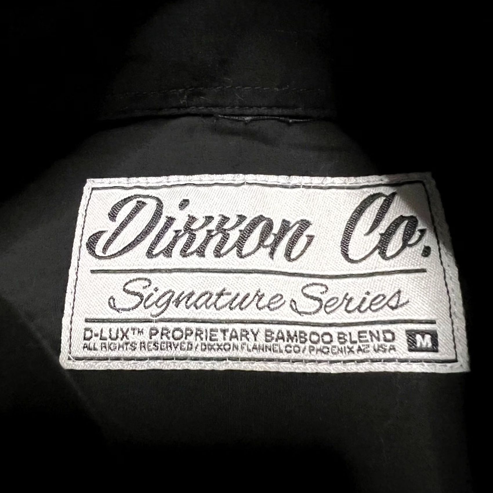 Vintage Dixxon Flannel Shirt Mens Medium Black Signature Series Bamboo Blend Work Size US M / EU 48-50 / 2 - 7 Thumbnail