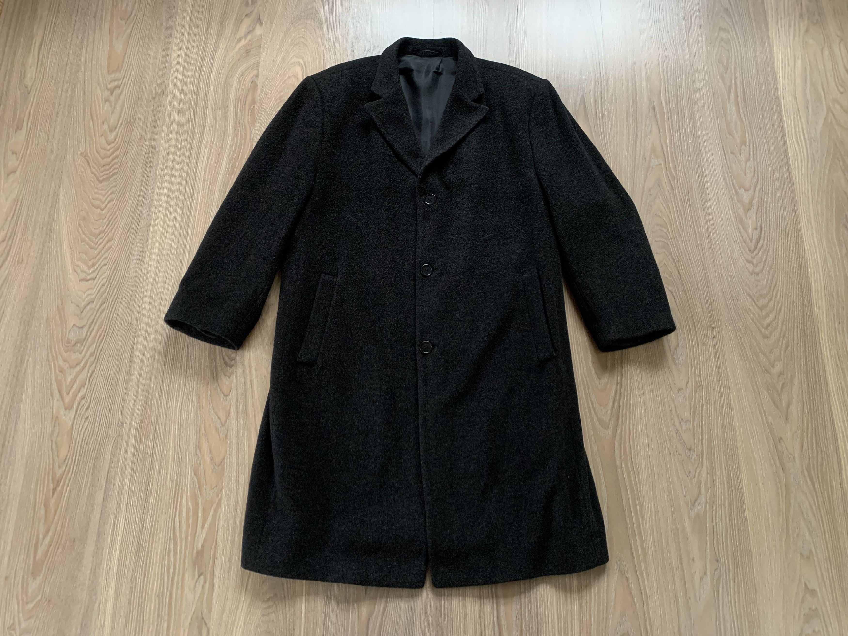Other Theo Wormland Cashmere Wool Long Black Coat Size US L / EU 52-54 / 3 - 1 Thumbnail
