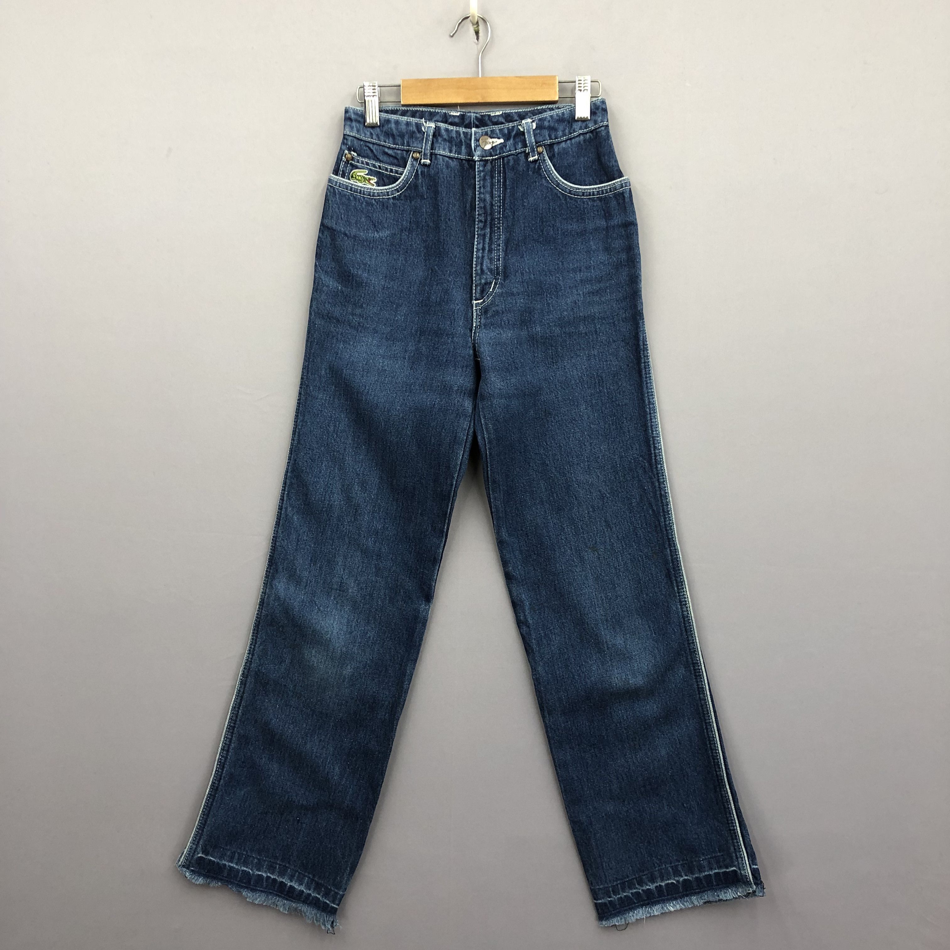 Lacoste Vintage 90s Lacoste Light Wash Jeans Lacoste Faded Denim Size 24" / US 00 / IT 34 - 2 Thumbnail