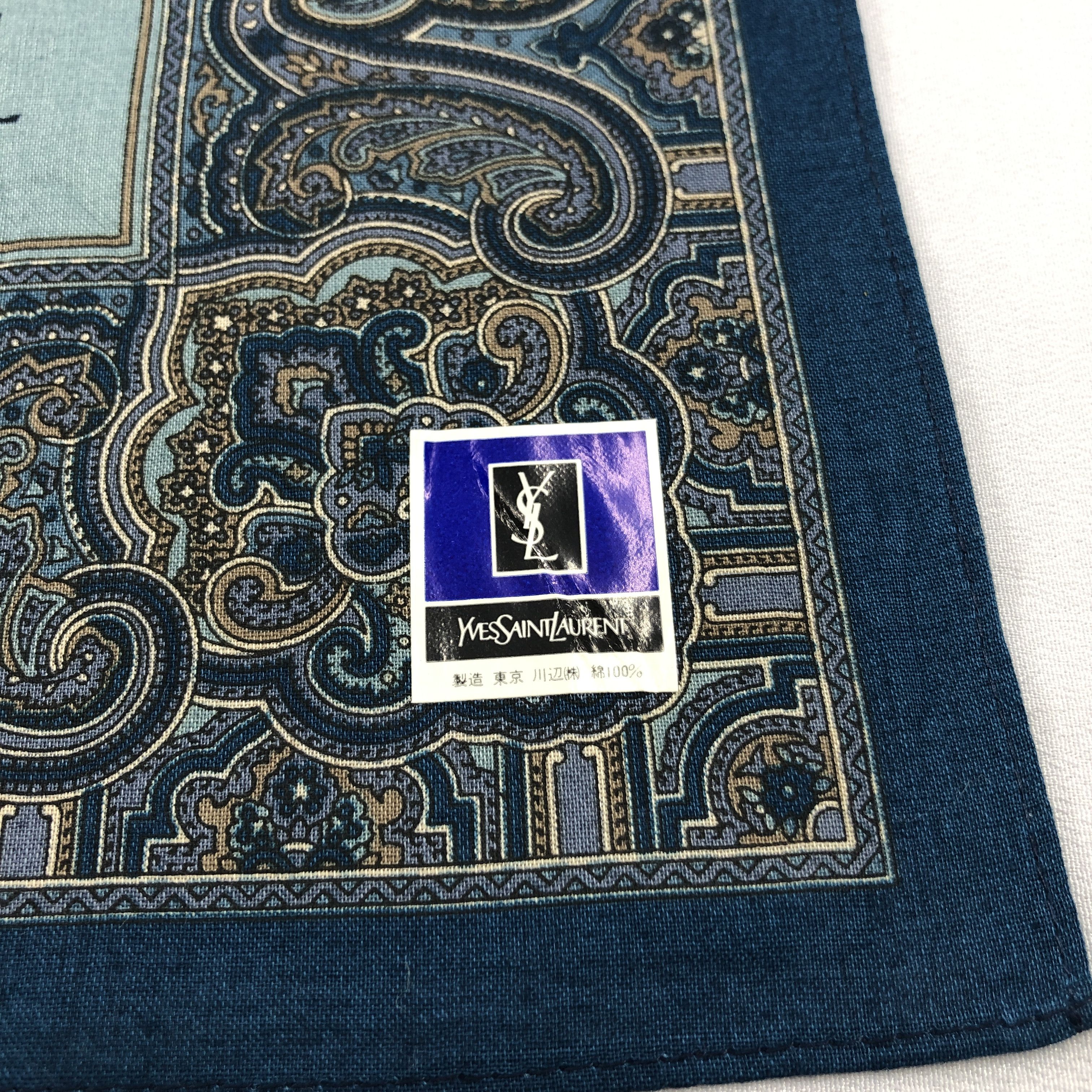 Yves Saint Laurent YSL Handkerchief Neckerchief Bandana H2923 Size ONE SIZE - 4 Thumbnail