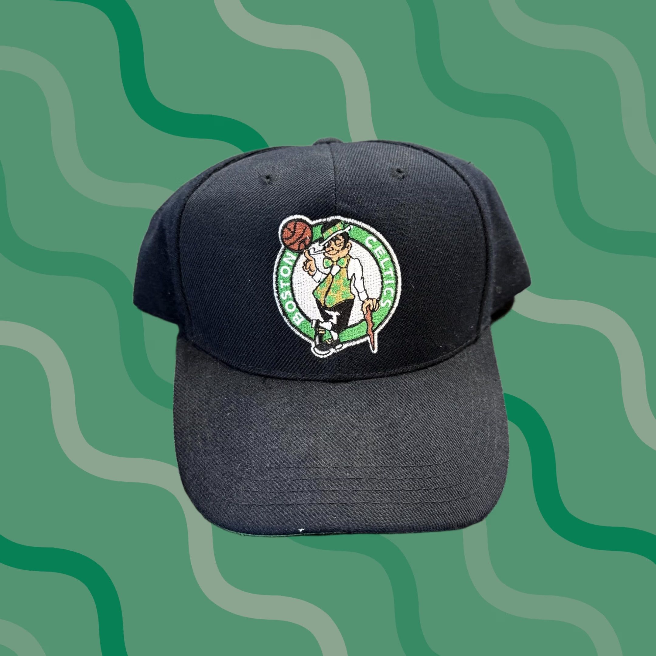 Sports Specialties VINTAGE Boston Celtics Hat Cap Snap Back One Size Black Sports Specialties Mens Adjustable Solid 90s Size ONE SIZE - 1 Thumbnail