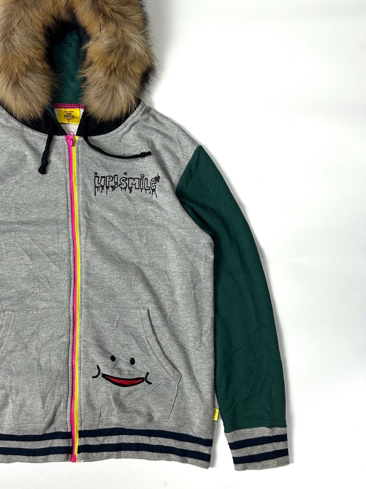 Hysteric Glamour × Japanese Brand × Le Grande Bleu (L.G.B.) 2000s Fur Hoodie Japan Upsmile Angels Blue Size US S / EU 44-46 / 1 - 3 Thumbnail